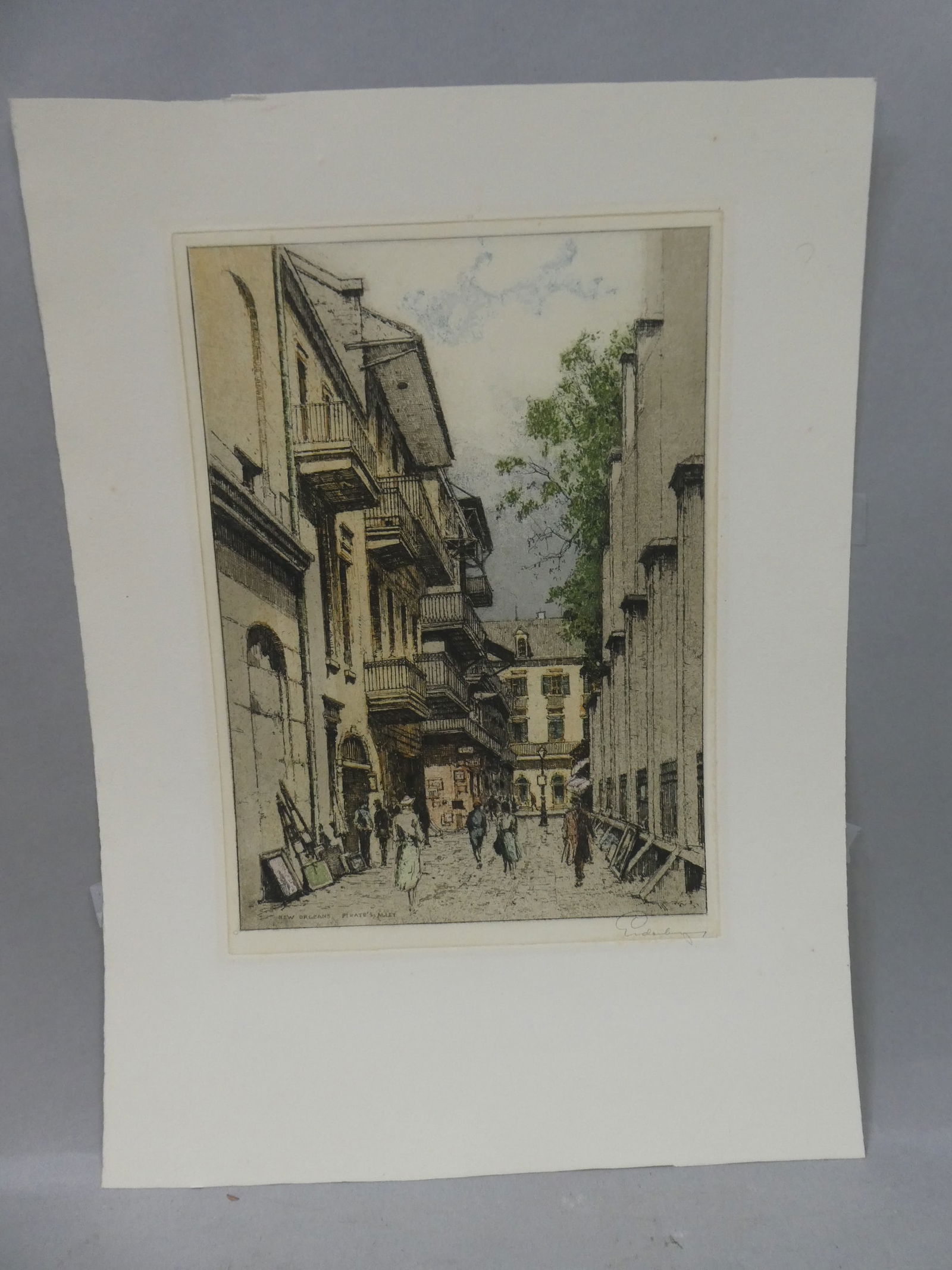 Vintage Josef Eidenberger New Orleans Color Etching (1 of 10)