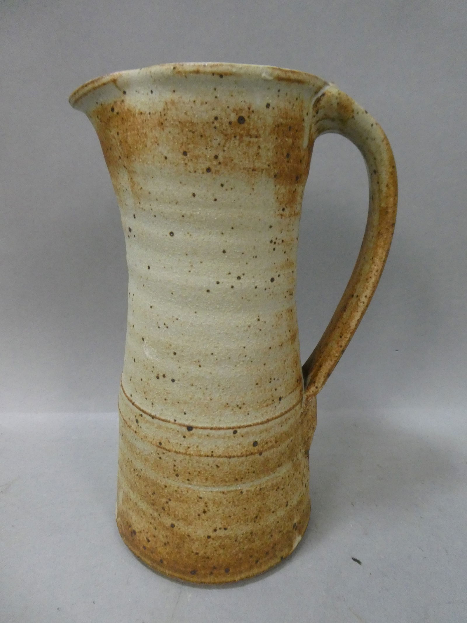 Warren MacKenzie Shino Glaze Stoneware Pitcher With Handle (1 of 8)