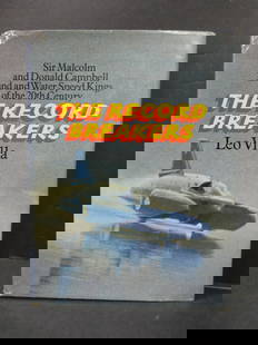 1969 The Record Breakers by Leo Villa Sir Malcom & Donald Campbell: 1969 The Record Breakers by Leo Villa Sir Malcom & Donald Campbell. Measurements in inches: 8 1/2 x 11 1/2 Condition:Dustjacket has some small tear and creasing at edges Shipping:We offer in-house shi