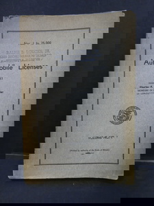 1953 Illinois Automobile Licenses Volume No 1 Charles F Carpentier