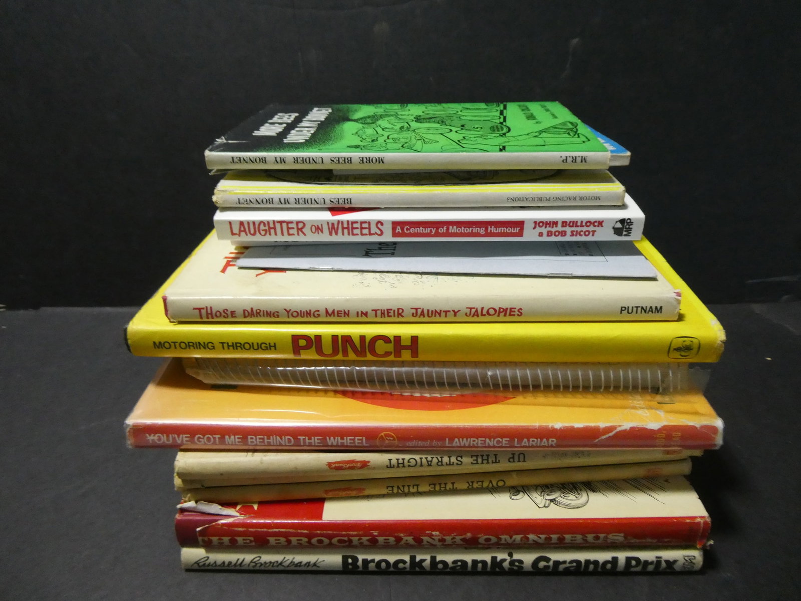 Lot 15 Assorted Vintage Humorist & Cartoon Car Themed Books (1 of 7)