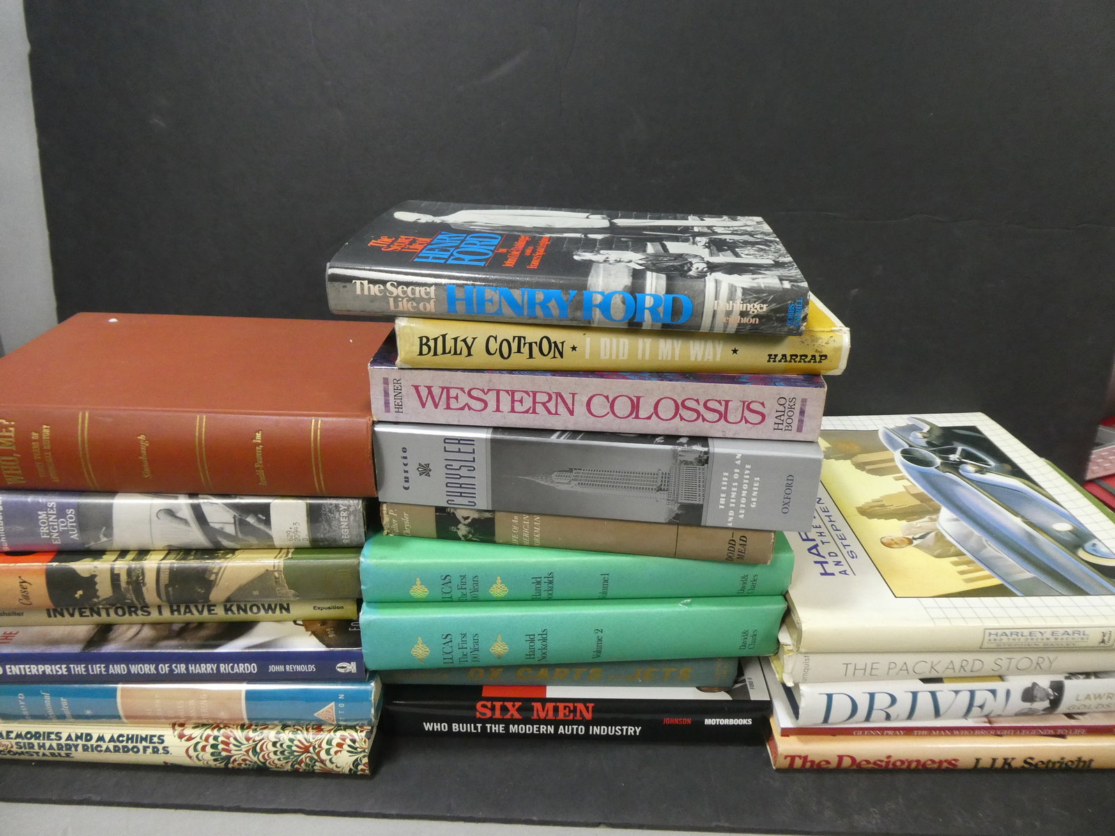 Lot 21 Vintage Assorted Car Auto Industry Biography Books (1 of 9)