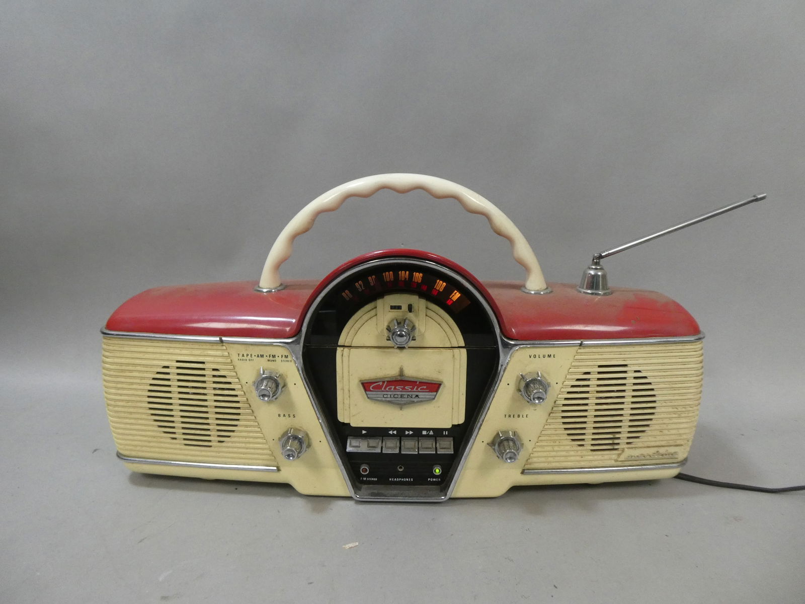 Vintage Overdrive CICENA Classic Portable AM/FM/Radio/Stereo/ Cassette Player (1 of 9)