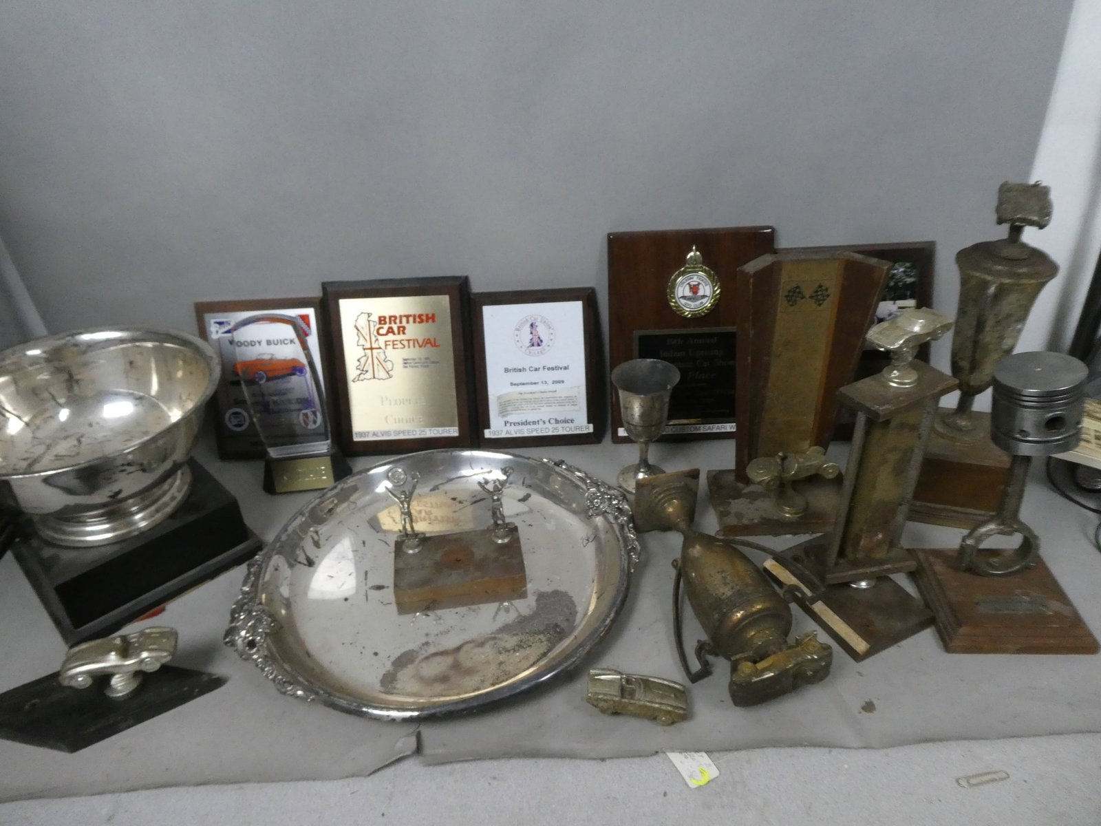 Large Lot Vintage Car Show Assorted Trophies & Plaques (1 of 9)