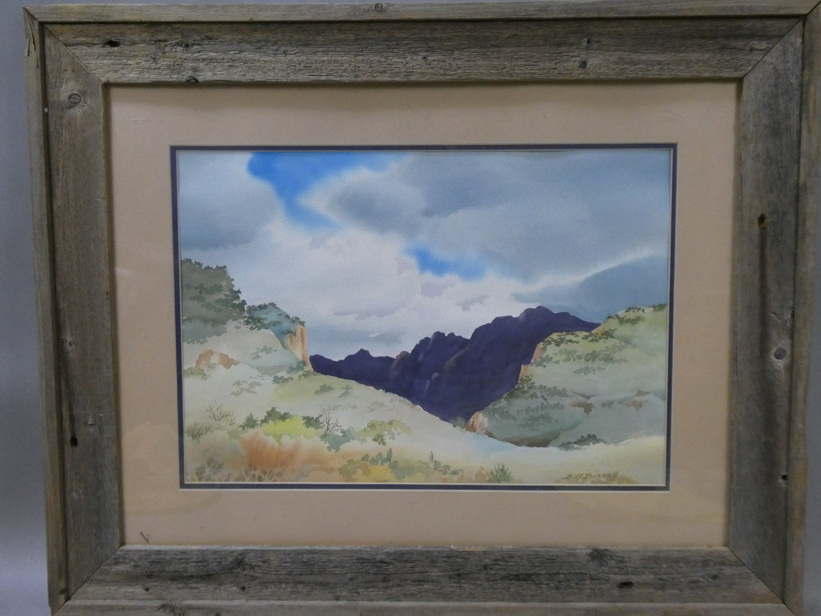 Vintage Bill Bissell Signed Landscape Watercolor Painting (1 of 9)