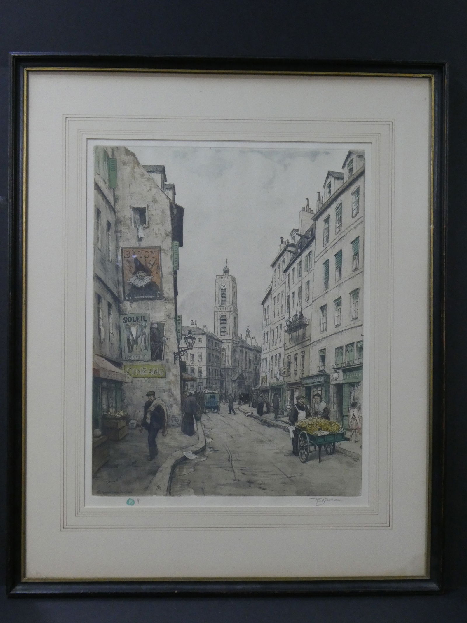 TF Tavik Frantisek Simon Paris Rue St Jacques Color Etching (1 of 15)