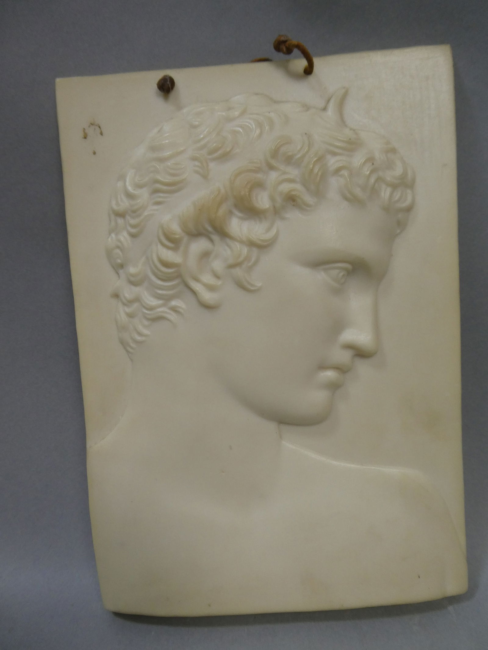 Vintage Greece Youth of Marathon Bas Relief Resin Sculpture Wall Plaque (1 of 5)