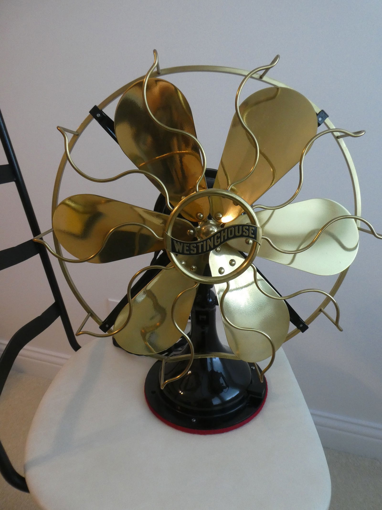 Antique Westinghouse 6 Blade Brass Electric Fan Style 164864 (1 of 8)