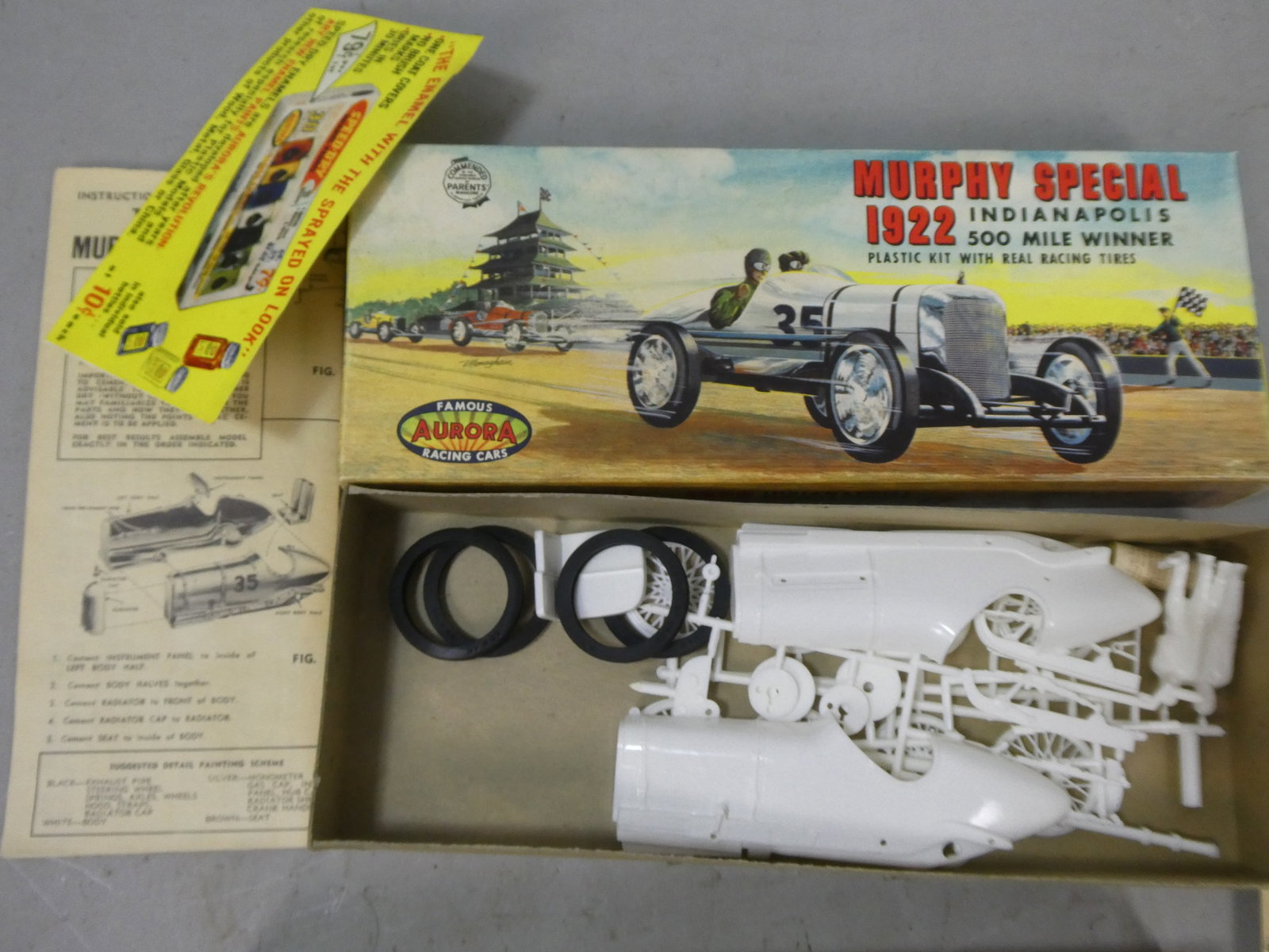 Aurora Murphy Special 1922 Indianapolis 500 Mile Winner Model in Box: Aurora Murphy Special 1922 Indianapolis 500 Mile Winner Model in Box. Condition:Complete, never put together, box has mild wear Shipping:We offer in-house shipping. Item(s) will be packed after invoic
