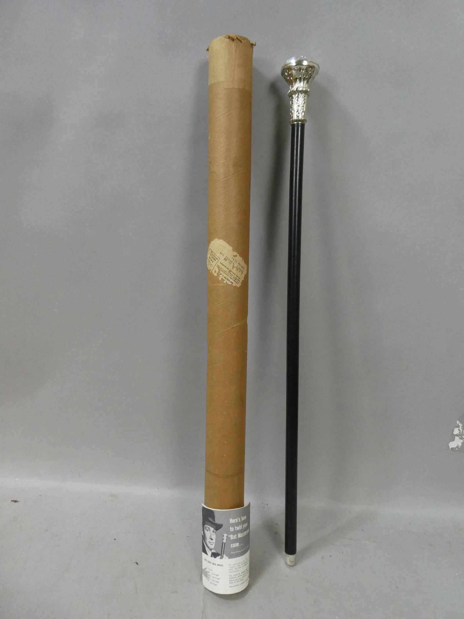 1950 Bat Masterson Plastic Cane in Shipping Tube w/ Instructions (1 of 6)