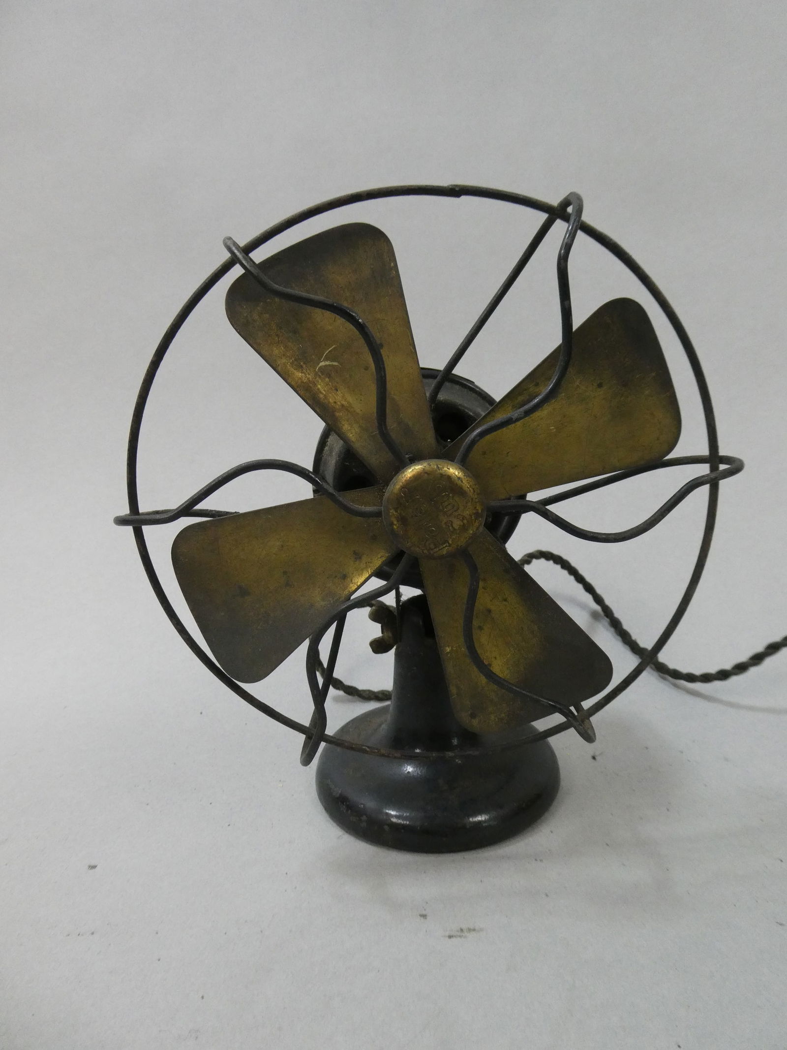 1921 Antique 6" Brass Blade Small Polar Cub Type G Electric Fan (1 of 6)