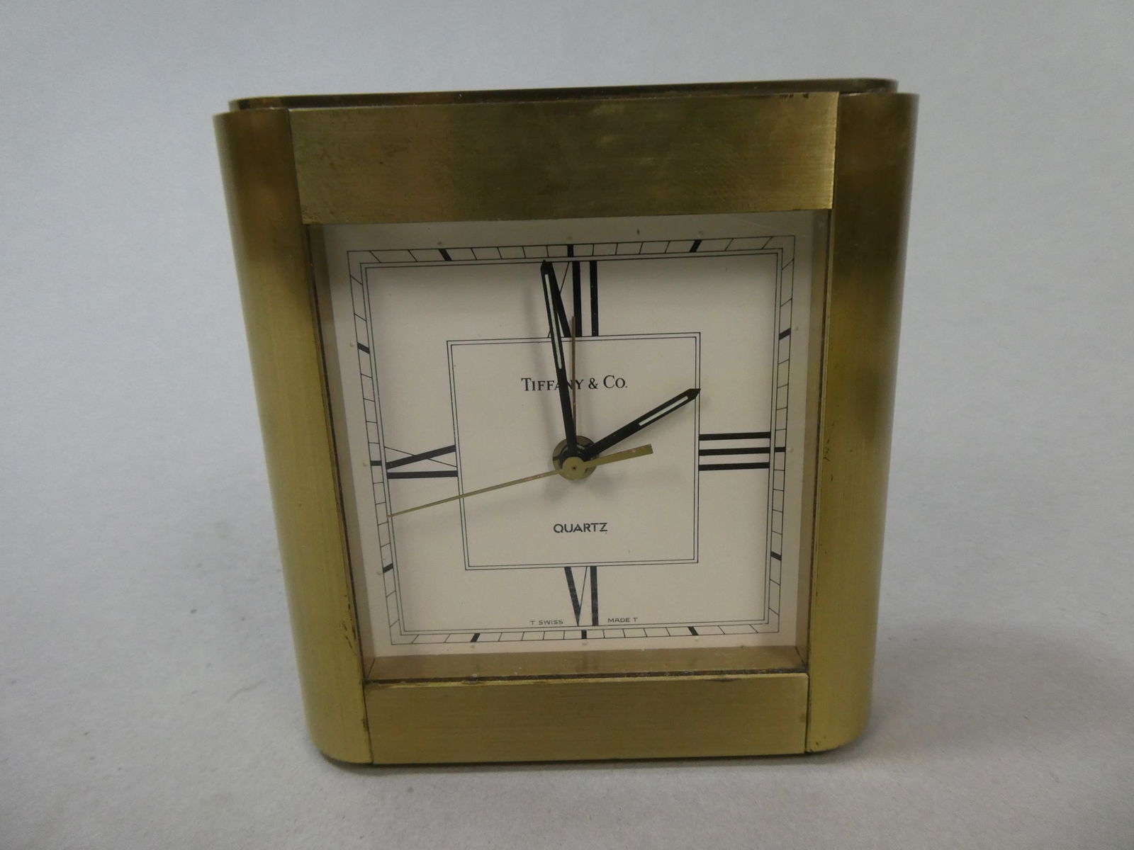 Vintage Tiffany & Co Brass Desk Clock (1 of 7)