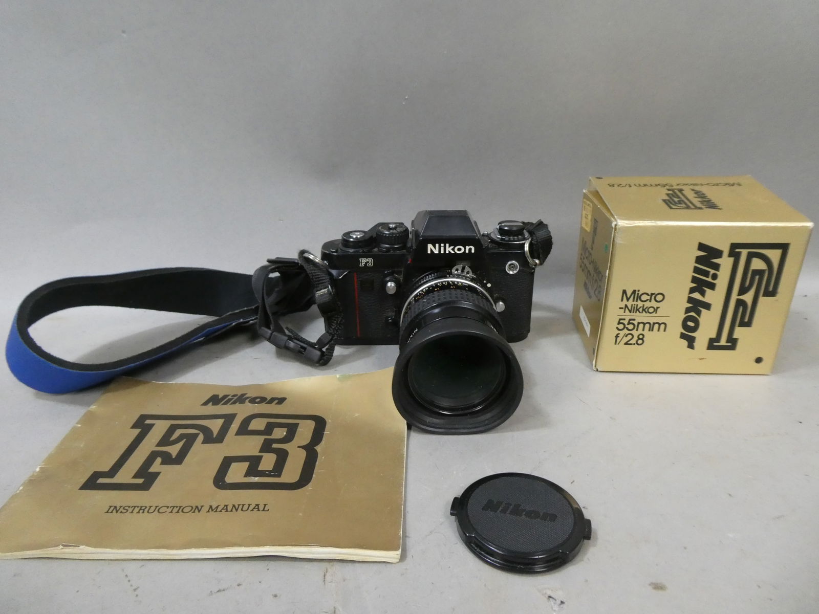 Nikon F3 35mm Camera w/ f2.8 55mm Lens (1 of 7)