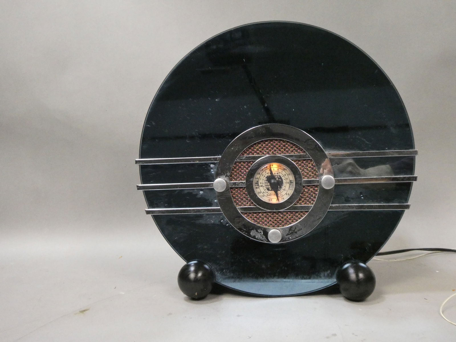 Art Deco TSM Electronics Artone Blue Mirrored Table Top Radio (1 of 6)