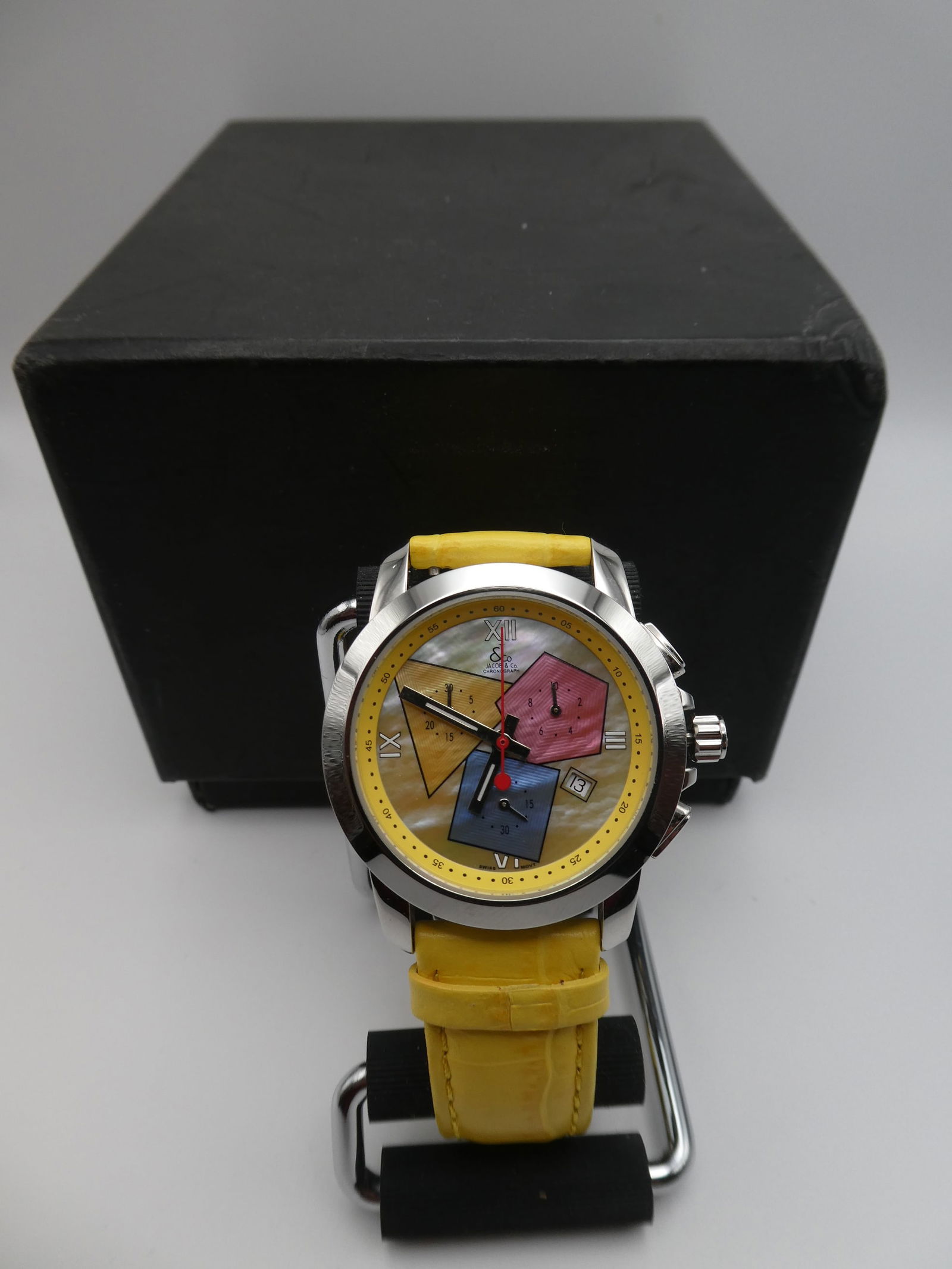 Jacob & Co Chrono Quartz Wristwatch w/ Box & Bag (1 of 9)