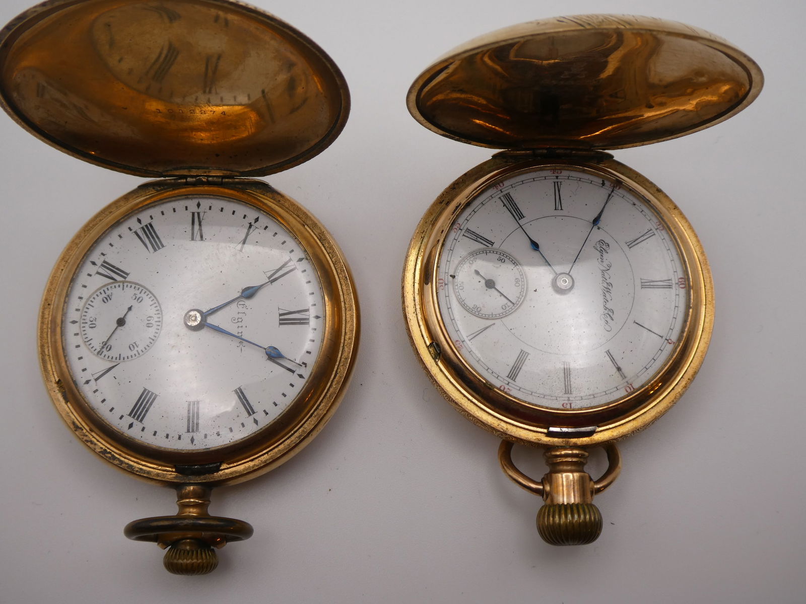 Pair Elgin Marked 14k Pocket Watches (1 of 11)