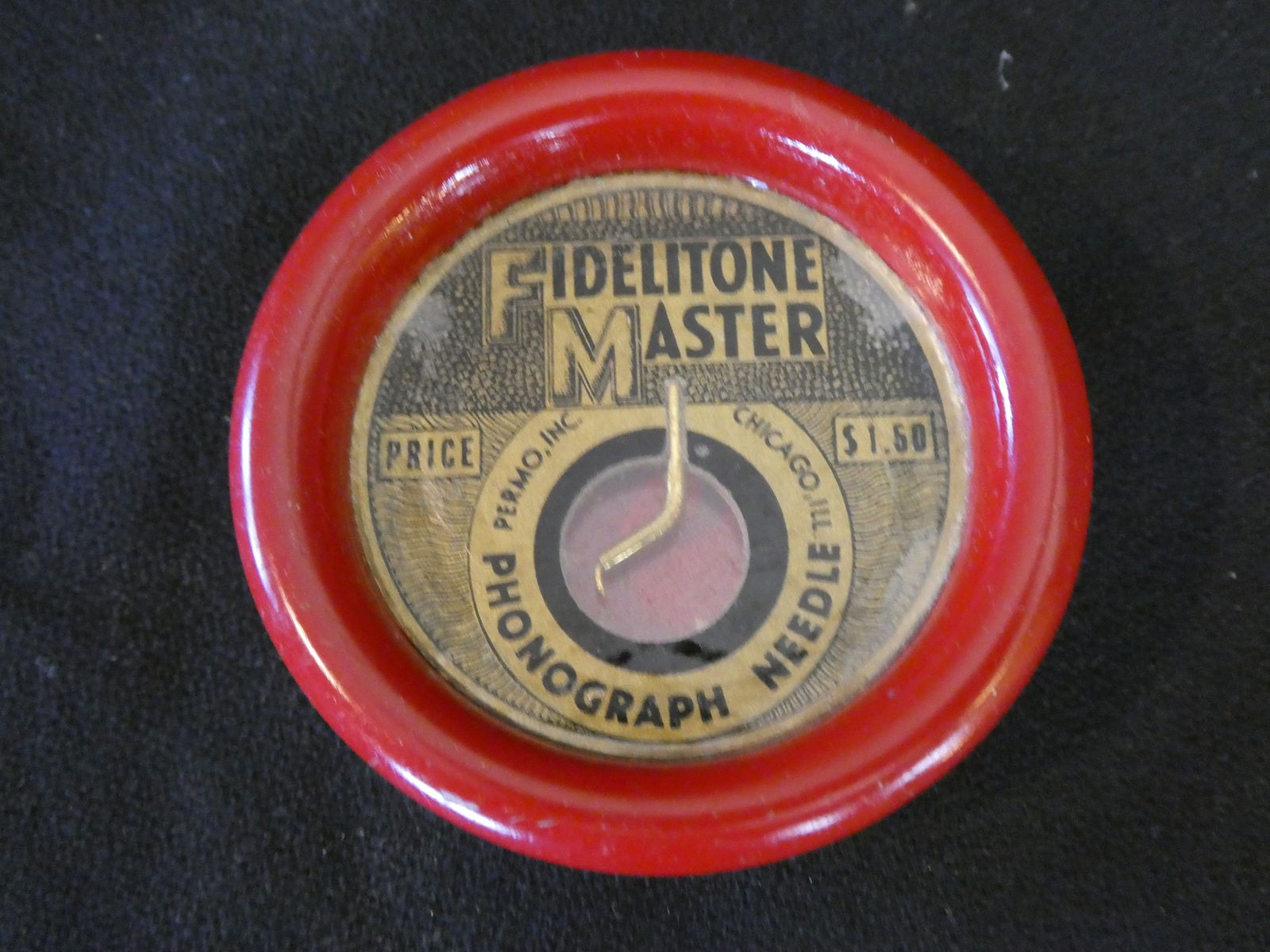 Antique NOS Fidelitone Master Phonograph Needle w/ Brush Permo (1 of 4)