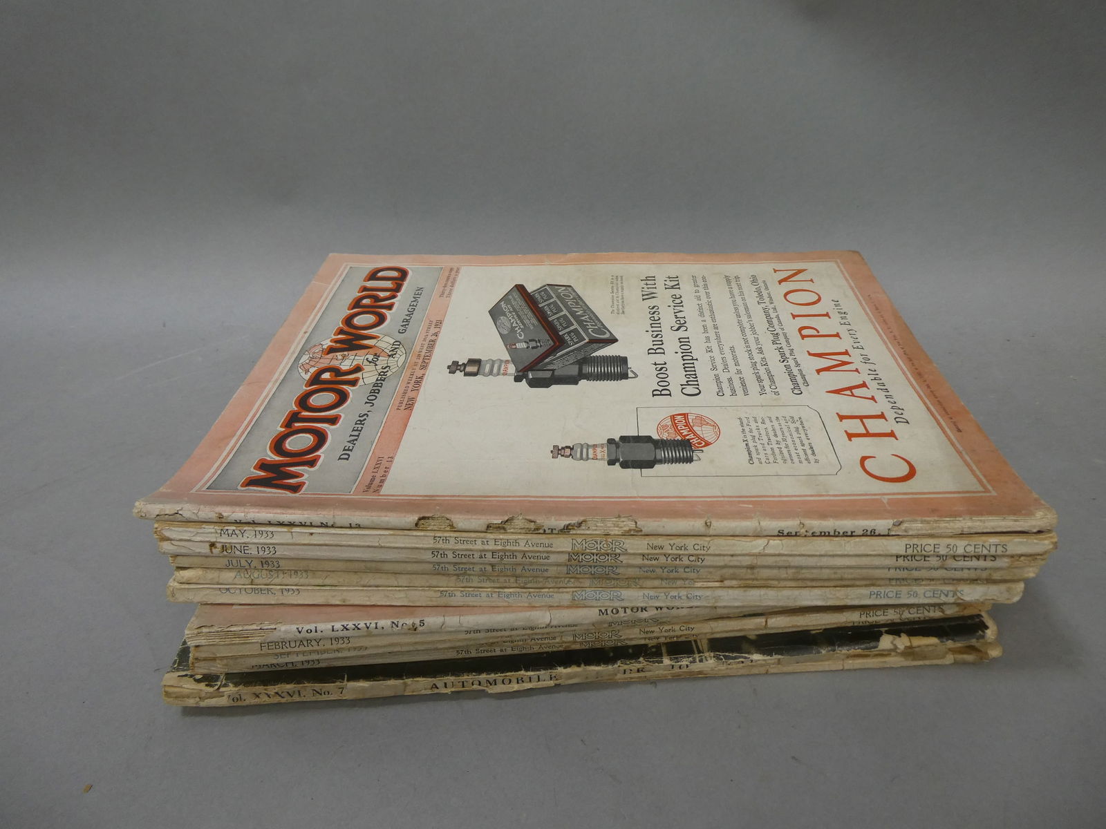 Lot 13 1930's Car Magazines Motor Automobile Trade Journal Motor World (1 of 9)