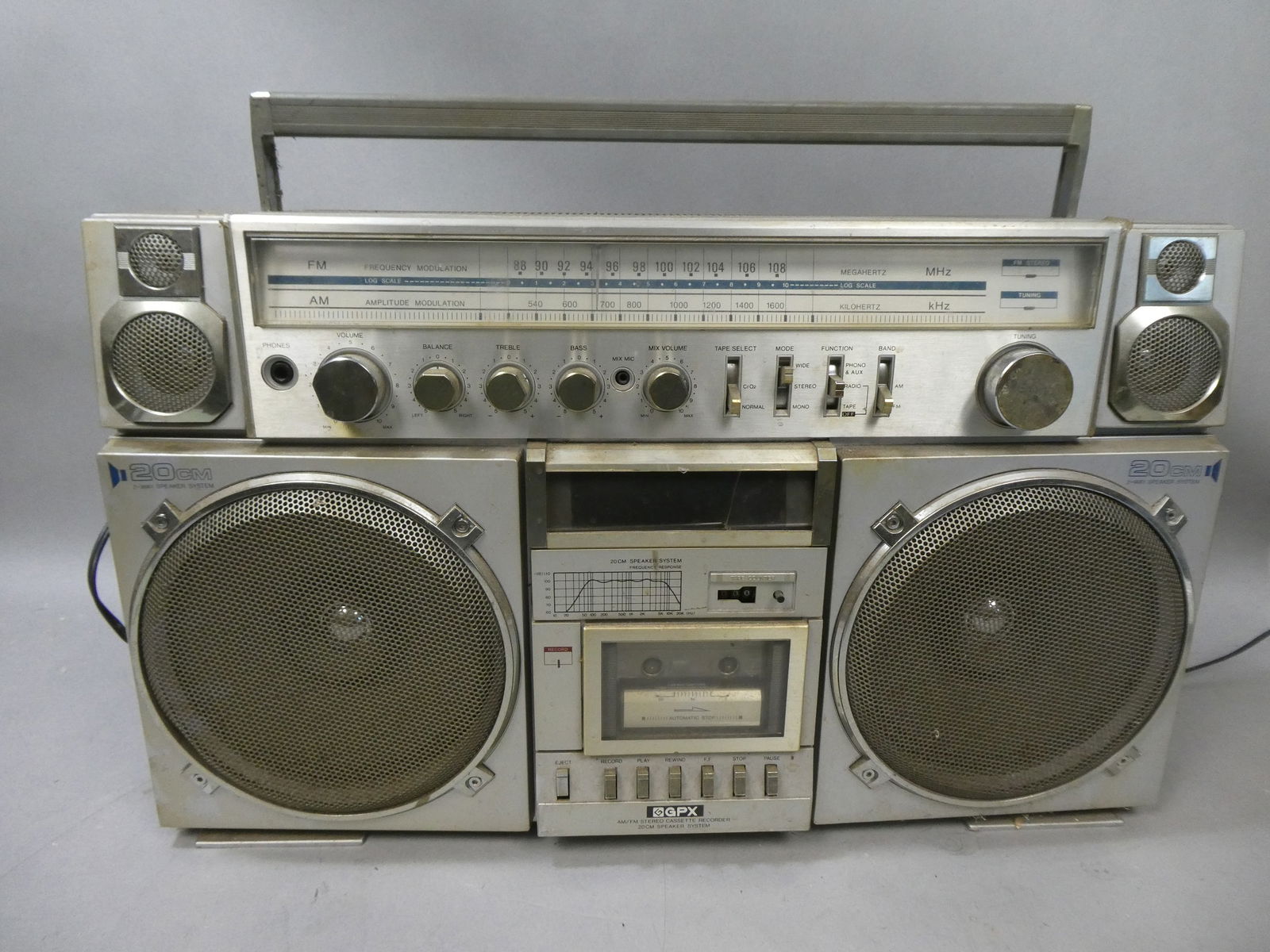 配信機器・PA機器・レコーディング機器 HUMAN MADE CASSETTE SPEAKER Gpx Model 990 Am/fm Stereo Cassette Recorder 20cm Speaker