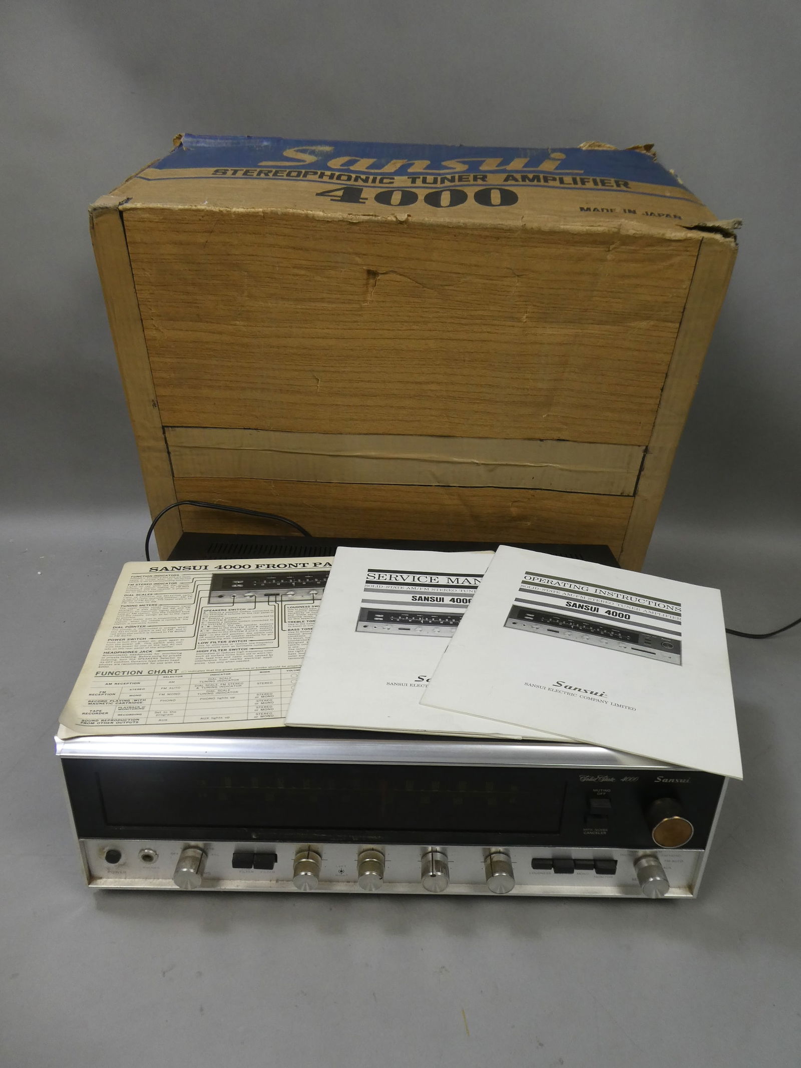 Sansui 4000 Stereophonic Tuner Amplifier w/ Box (1 of 12)