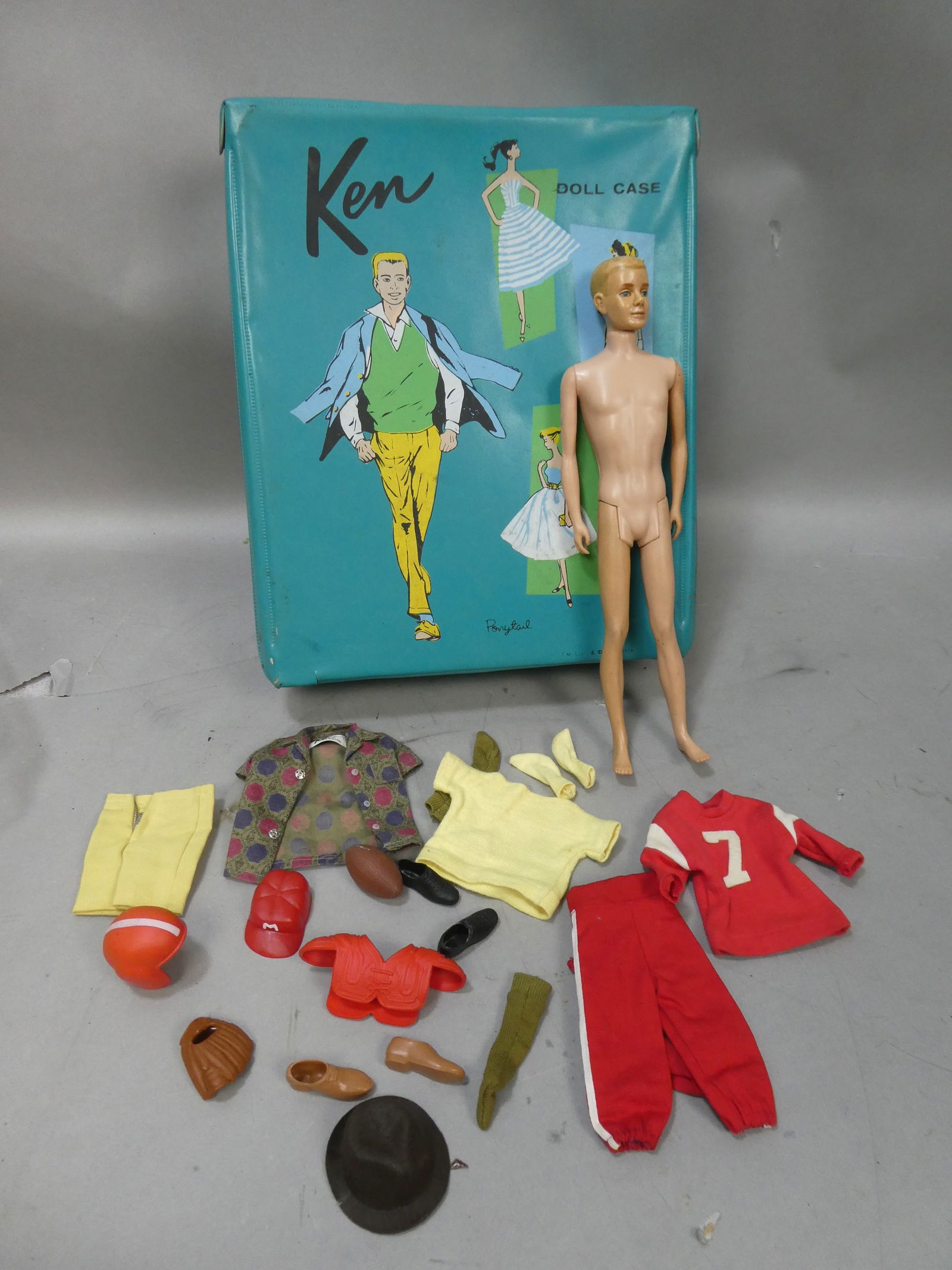1960 Barbie Ken Doll w/ Case Clothes & Accessories (1 of 9)