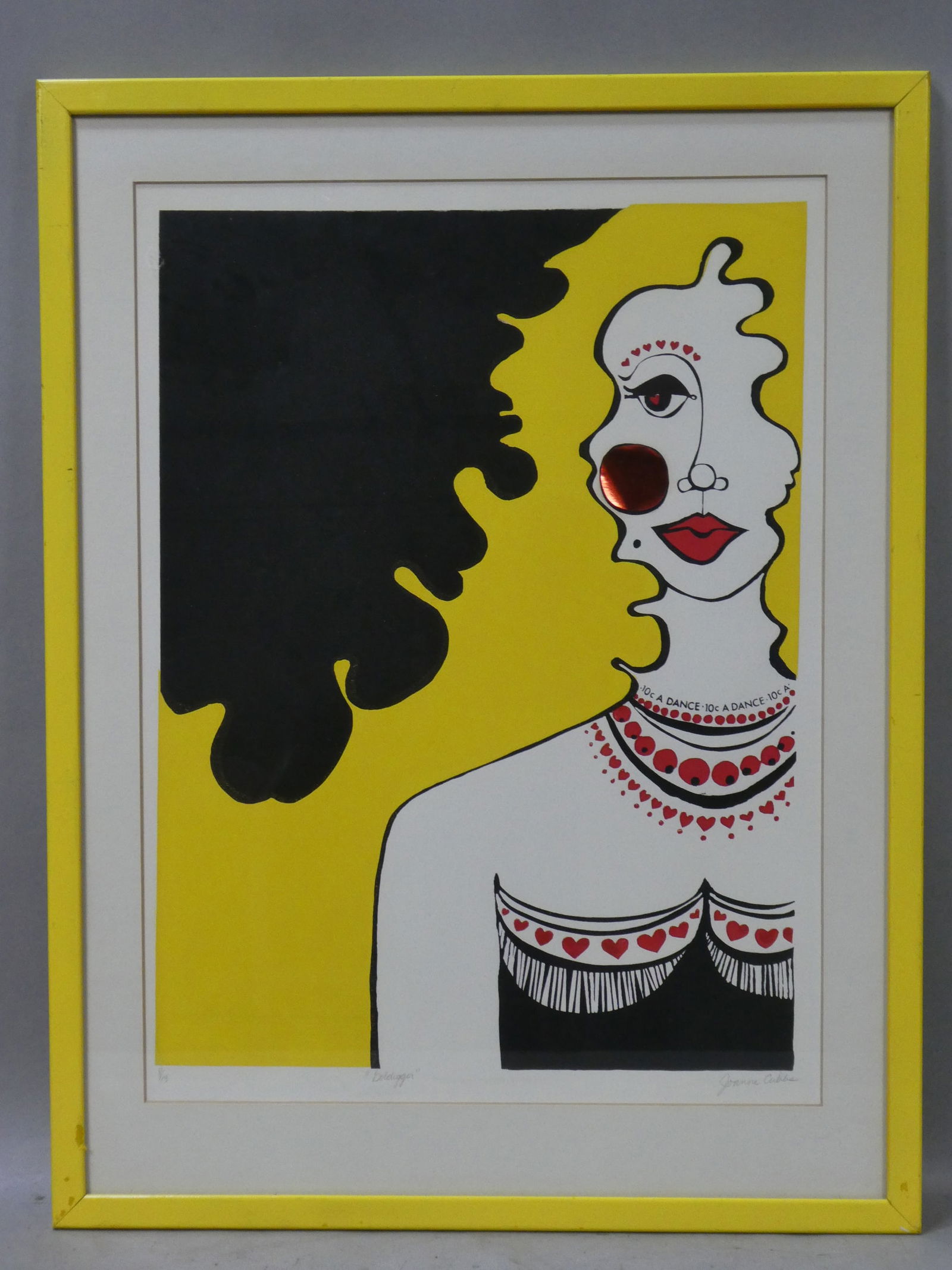 Joanne Cubbs Golddiggers Ltd Ed 8/13 Lithograph of Blonde Woman (1 of 12)