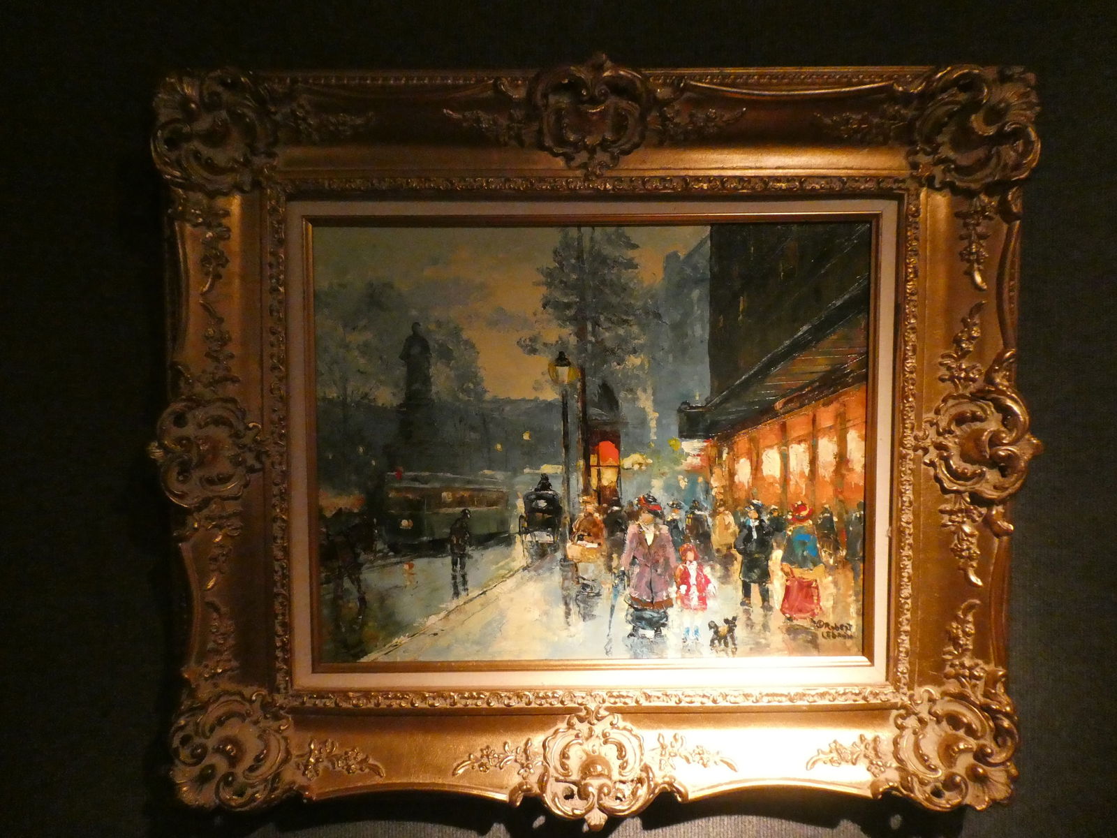 Robert Lebron Evening Stroll Oil Painting (1 of 12)