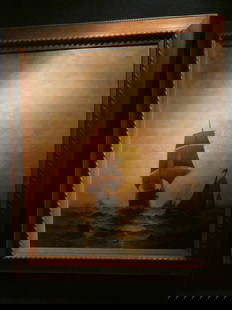 George Bunn Coming Into Port Oil Painting: George Bunn Coming Into Port Oil Painting Active 1885-1898 **NOTE** This is a remote sale. Buyer must arrange pick up or shipping from Rochester Michigan. A couple pack and ship places include: UPS St