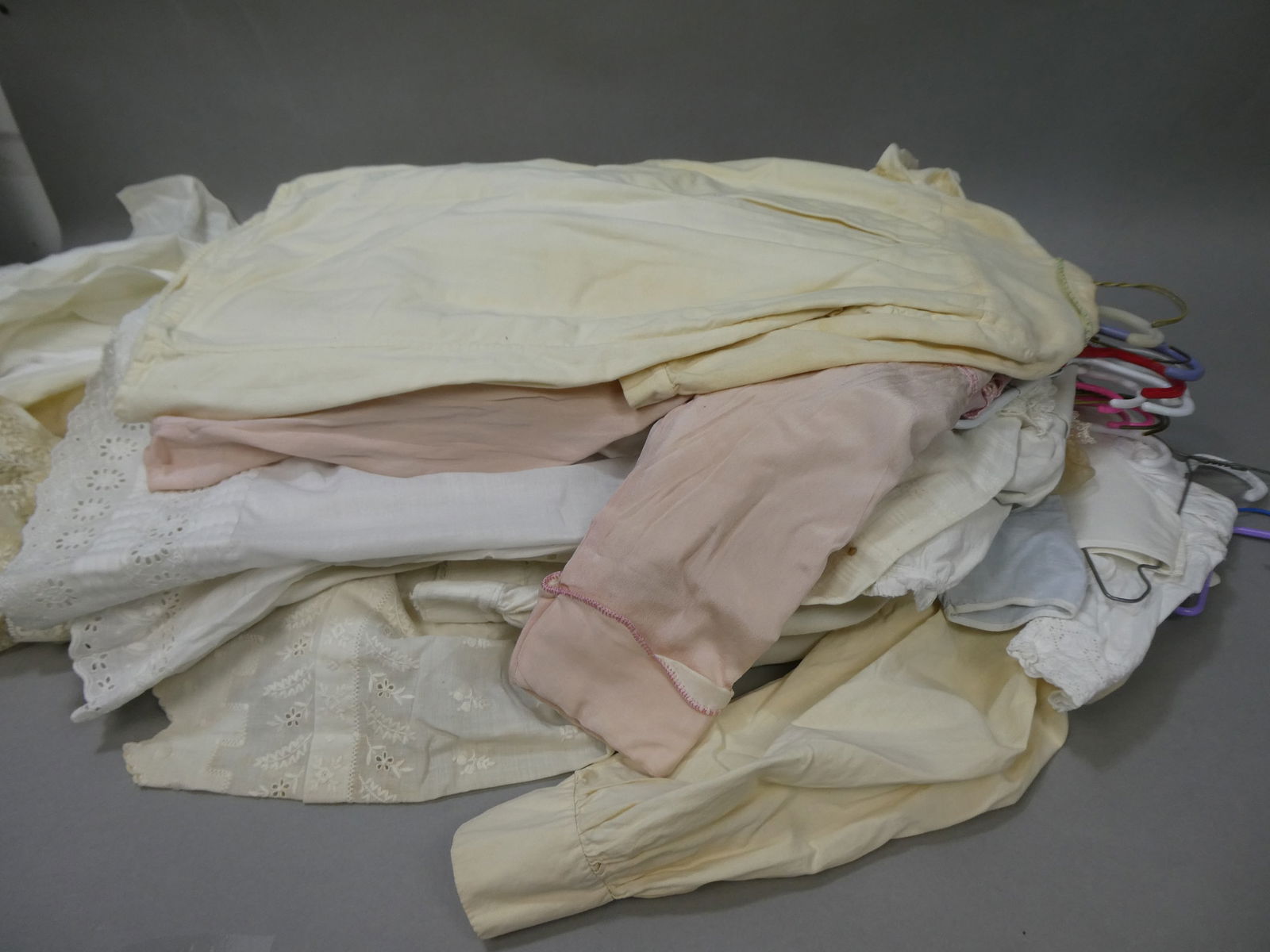 Large lot Vintage Assorted Doll Clothes Dresses Shirts Pants Undergarments (1 of 11)