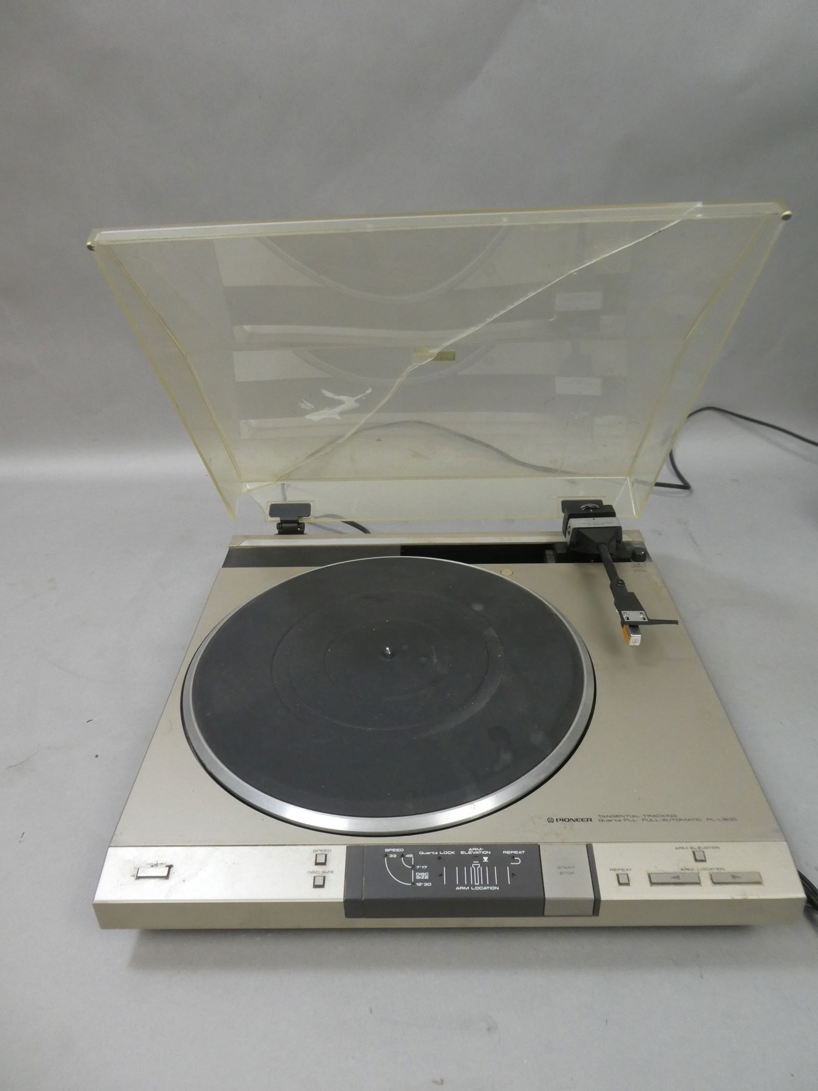 Vintage Pioneer Pll800 Tangential Tracking Record Player Turntable Auction