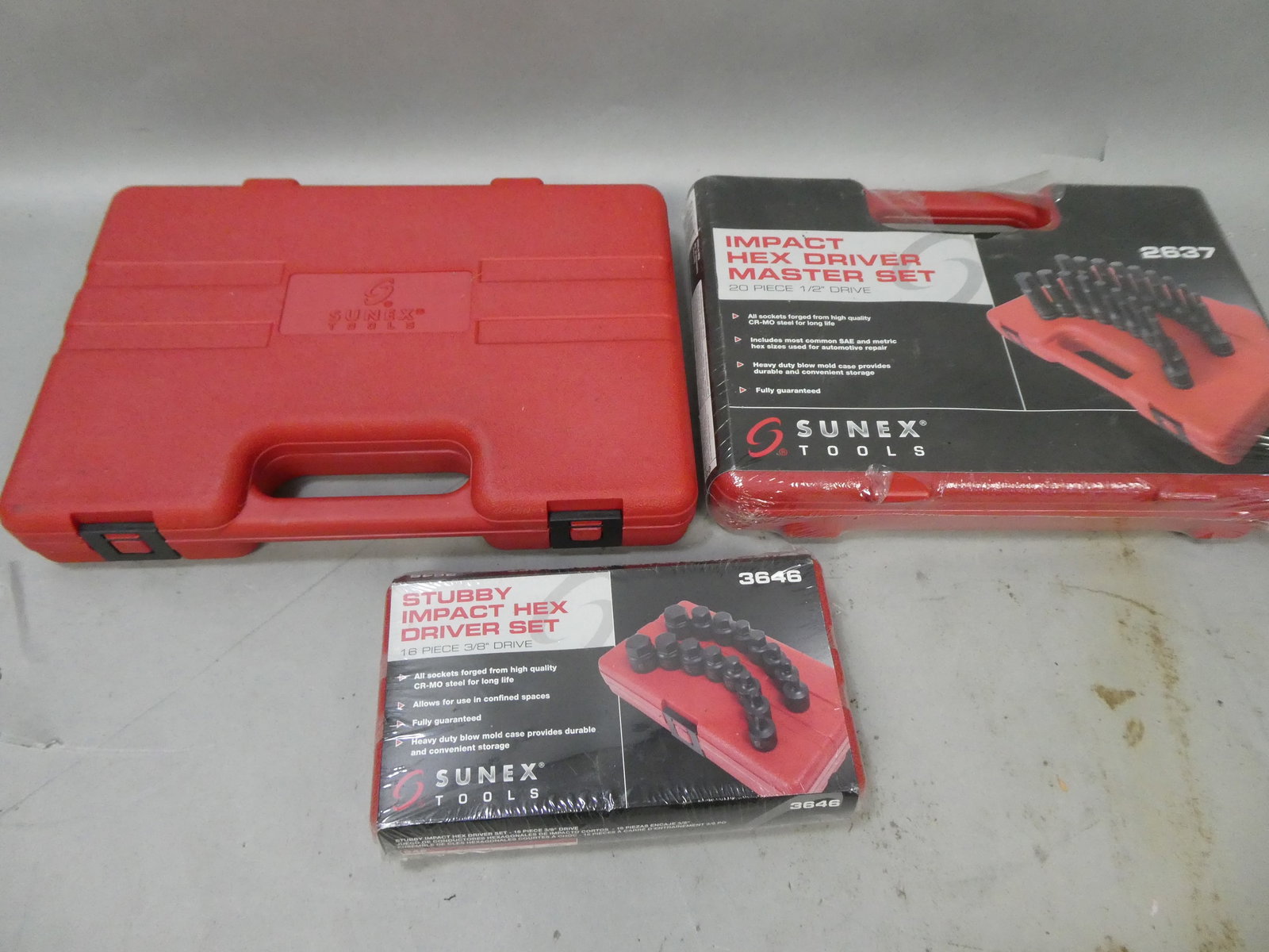 Suntex Hex Driver Impact Set Two 2637 & 3646: Suntex Hex Driver Impact Set Two 2637 & 3646 This item is from a Gurnee, IL private estate. The estate included lots of cameras and accessories, motorcycles and parts, vehicles, knives, guns, tools, w