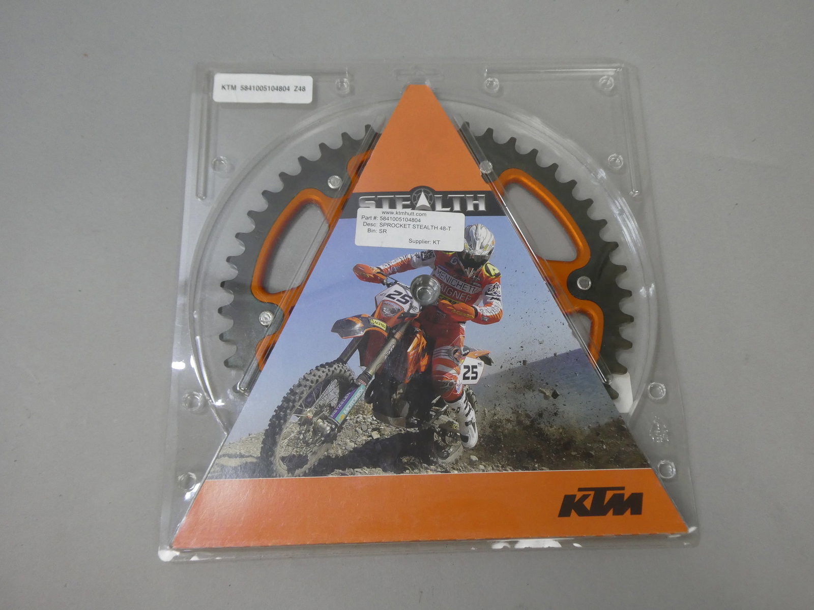 NEW KTM Stealth Rear Sprocket 48 Tooth Z48 5841005104804: NEW KTM Stealth Rear Sprocket 48 Tooth Z48 5841005104804 This item is from a Gurnee, IL private estate. The estate included lots of cameras and accessories, motorcycles and parts, vehicles, knives, gu