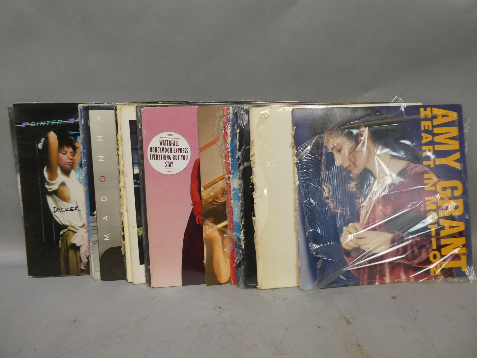 Lot 24 c1980's Female Singers Assorted LP Record Vinyl Albums: Lot 24 c1980's Female Singers Assorted LP Record Vinyl Albums including Diana Ross, Tina Turner, Whitney Houston, Madonna, Donna Summer, Shelia E, Cher, Indigo Girls, Roxy Music, Belinda Carlisle, Amy
