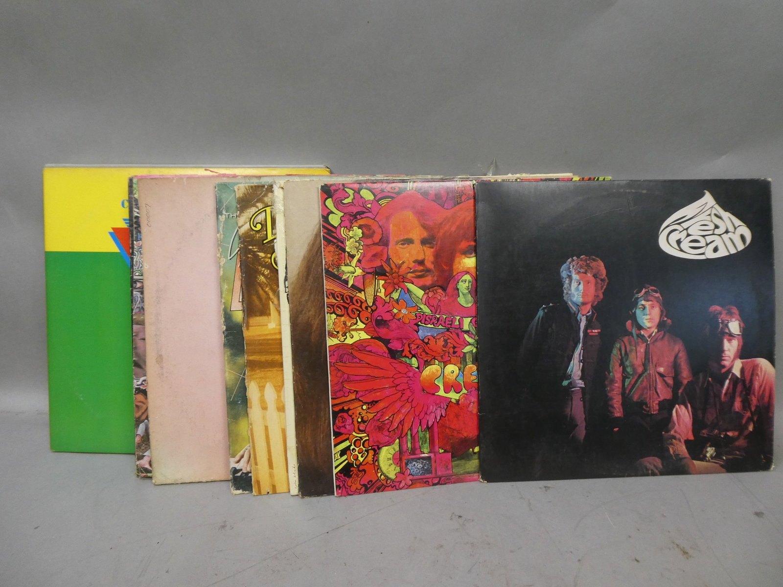 Lot 10 1970's Eric Clapton Allman Brothers Cream Assorted LP Record Vinyl Albums: Lot 10 1970's Eric Clapton Allman Brothers Cream Assorted LP Record Vinyl Albums. Condition:As found, Sleeves are rough, records have light scratches from age and use Shipping:We offer in-house shippi