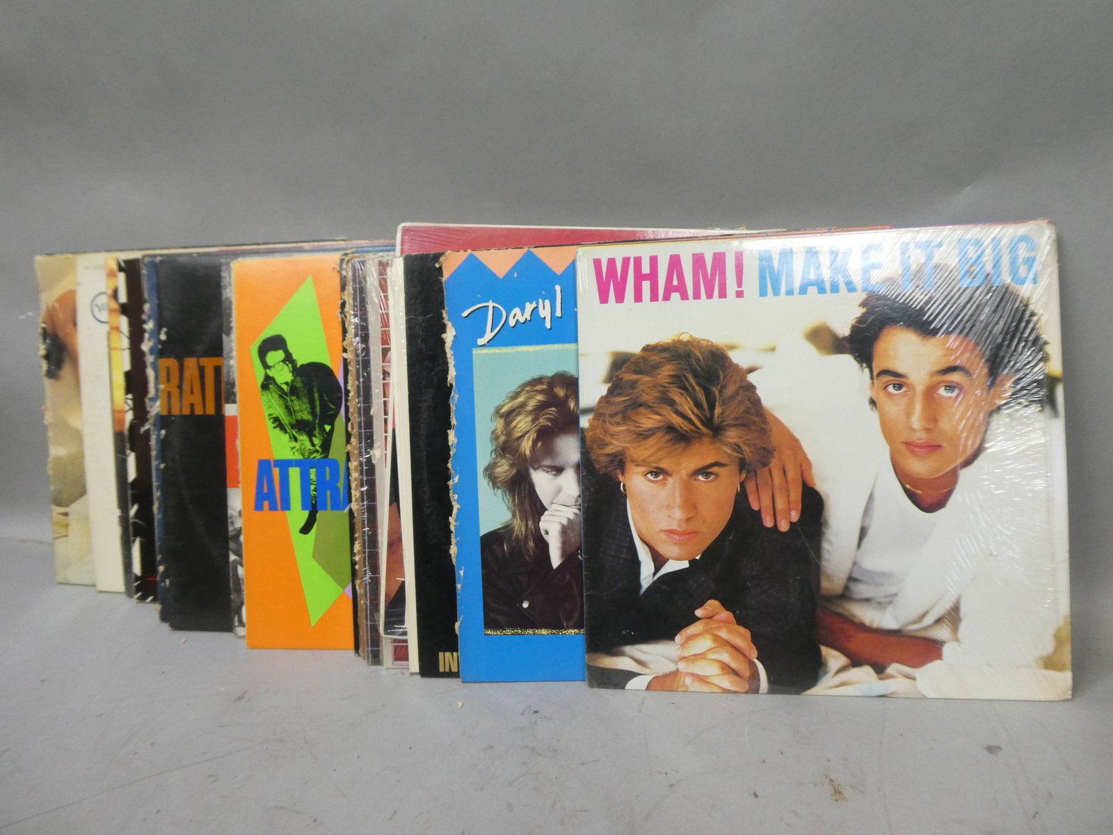 Lot 24 c1980's Alternative Assorted Rock LP Record Vinyl Albums: Lot 24 c1980's Alternative Assorted Rock LP Record Vinyl Albums including Black Sabbath, Julian Lennon, Cream, Mick Jagger, Velvet Underground, Thompson Twins, Ian McLagan, Manhattan Transfer, Lou Ree