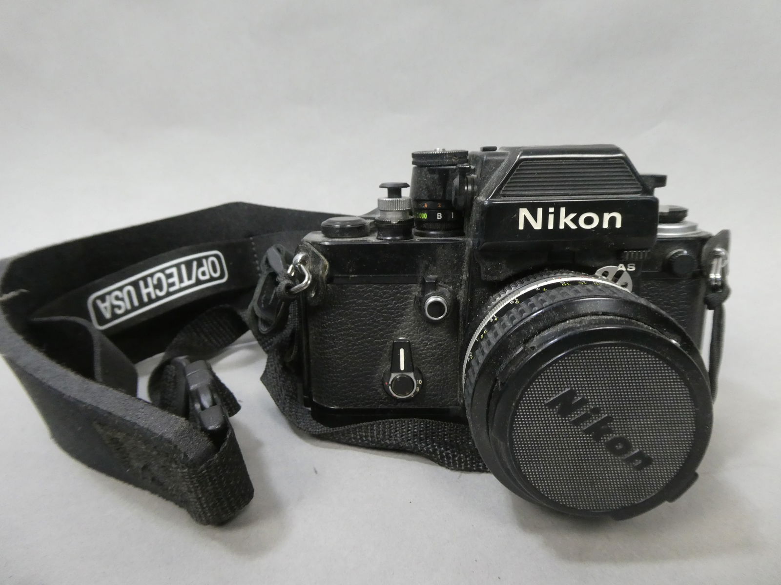 Nikon F2 AS 35mm SLR Film Camera w/ NIKKOR 50mm 1:1.4 Lens: Nikon F2 AS 35mm SLR Film Camera w/ NIKKOR 50mm 1:1.4 Lens This item is from a Gurnee, IL private estate. The estate included lots of cameras and accessories, motorcycles and parts, vehicles, knives,