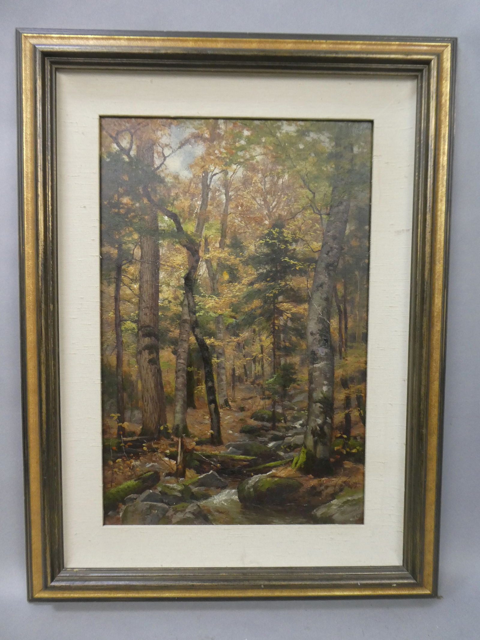 Edmund Elisha Case Forest Scene Oil Painting Listed Artist (1 of 13)