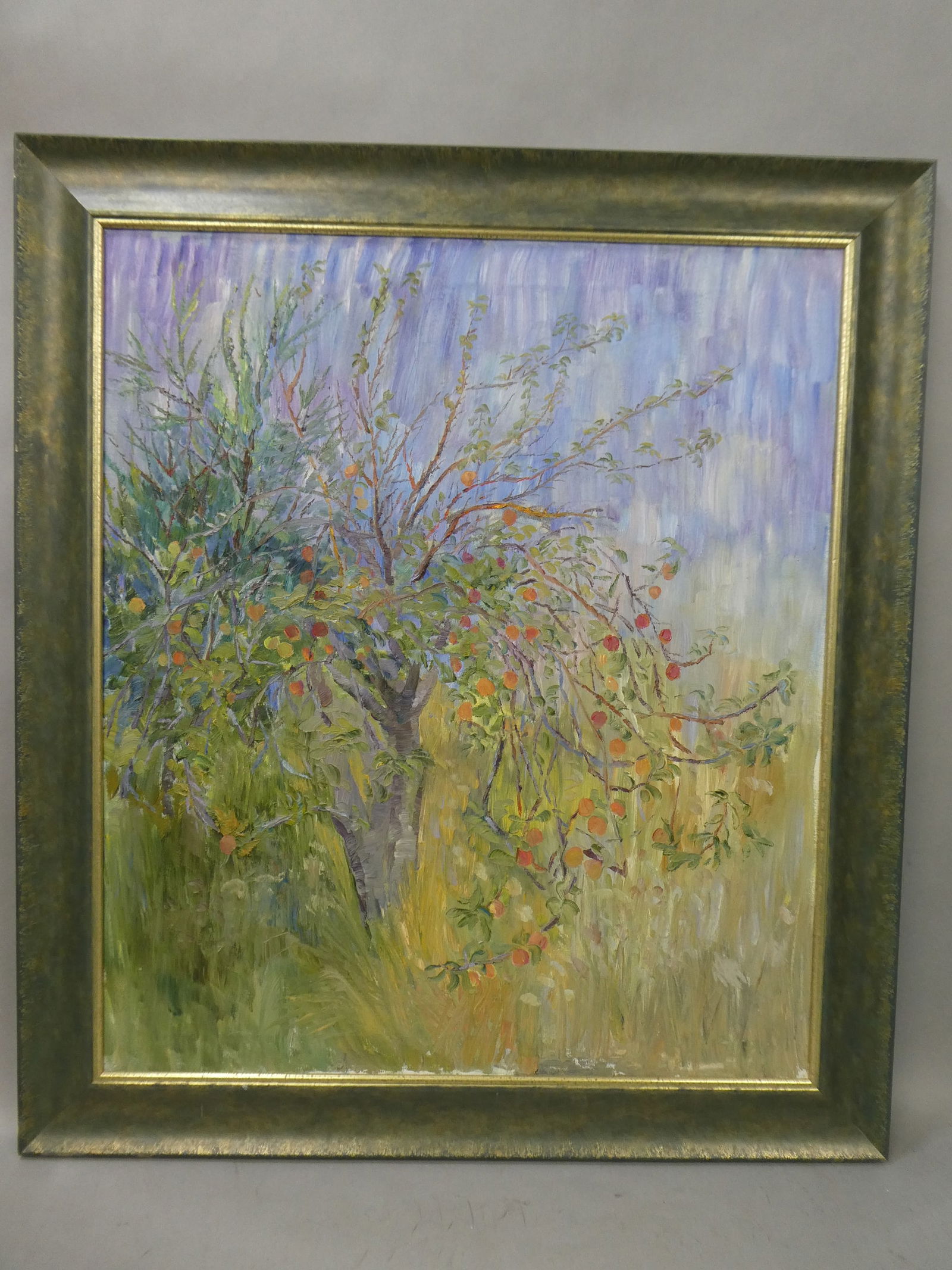 1969 Irene Hoffar Reid Old Apple Tree at Sidney Oil Painting Listed Artist (1 of 15)