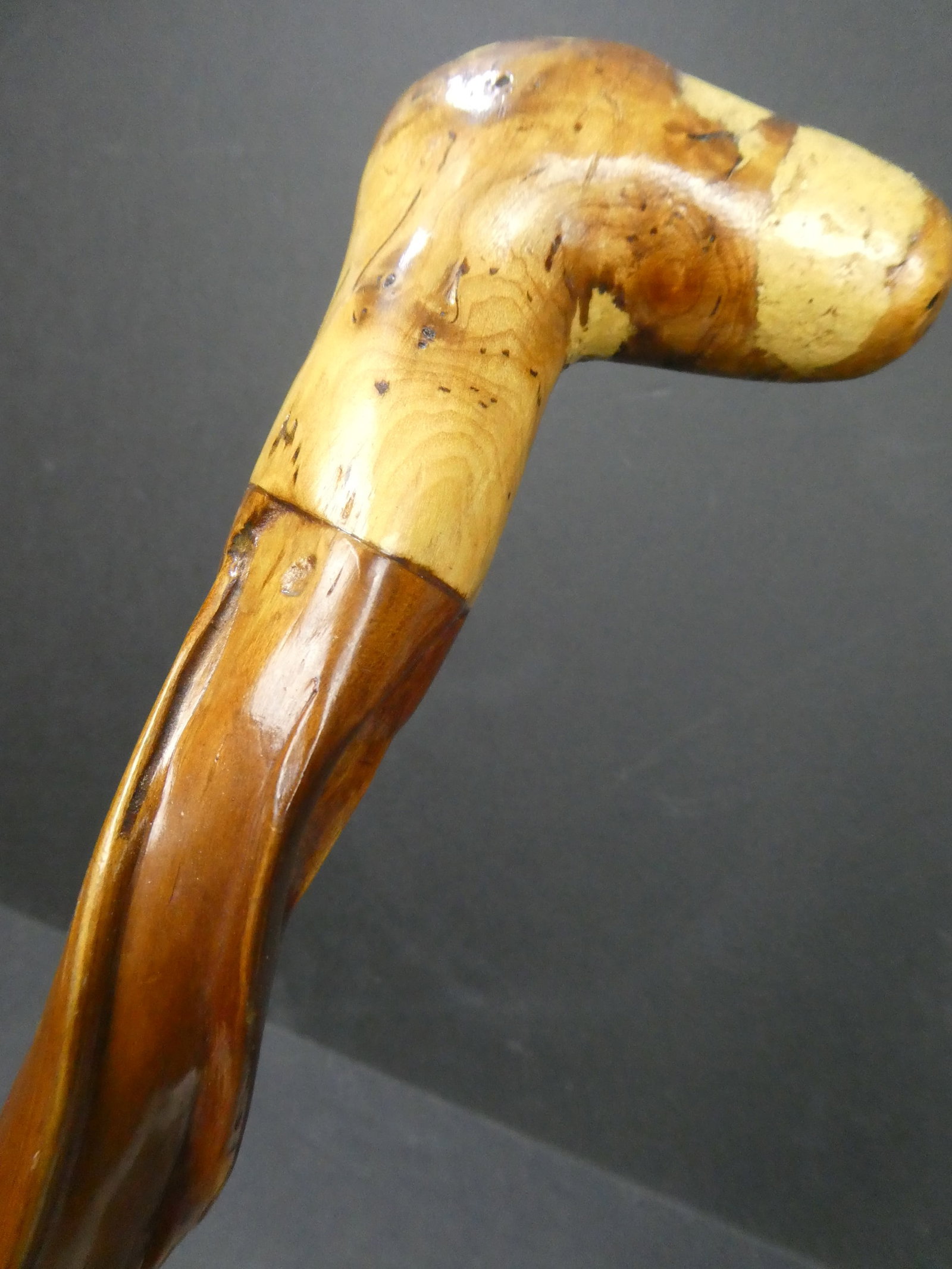 Diamond Willow Carved Wooden Indian Walking Stick Cane (1 of 7)
