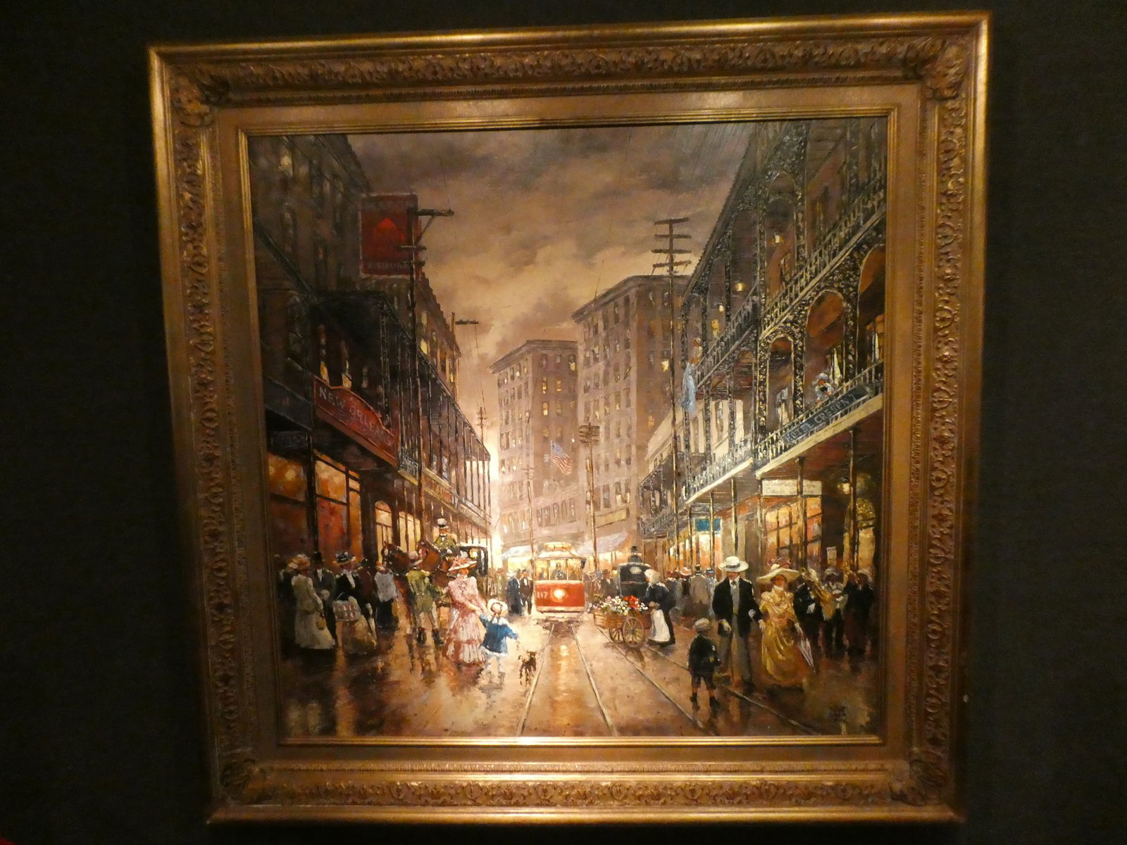 Robert Lebron New Orleans Oil Painting: Robert Lebron New Orleans Oil Painting <br> **NOTE** This is a remote sale. Buyer must arrange pick up or shipping from Rochester Michigan. A couple pack and ship places include: UPS Store 145 Sout