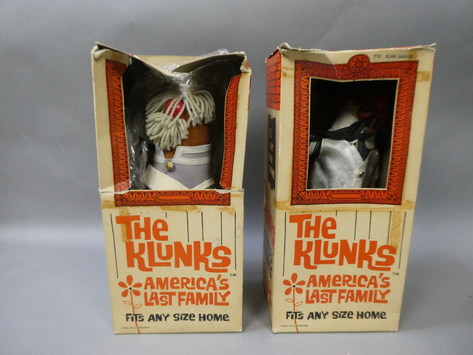 Pair 1960's Ideal The Klunks Dolls Wild Bill & Beauregard (1 of 7)