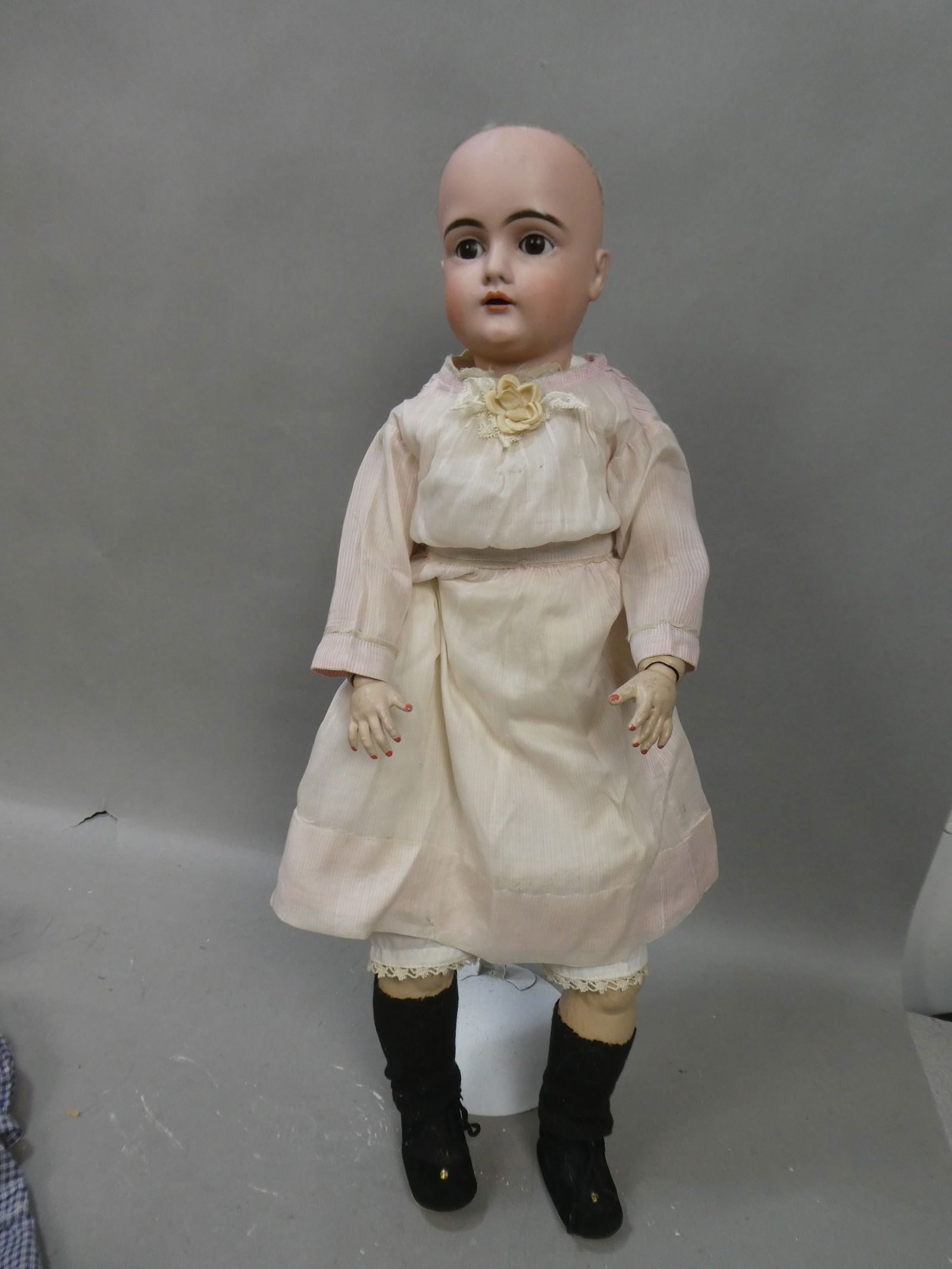 Antique German H 72 152 Bisque Head Composition Body Doll (1 of 8)