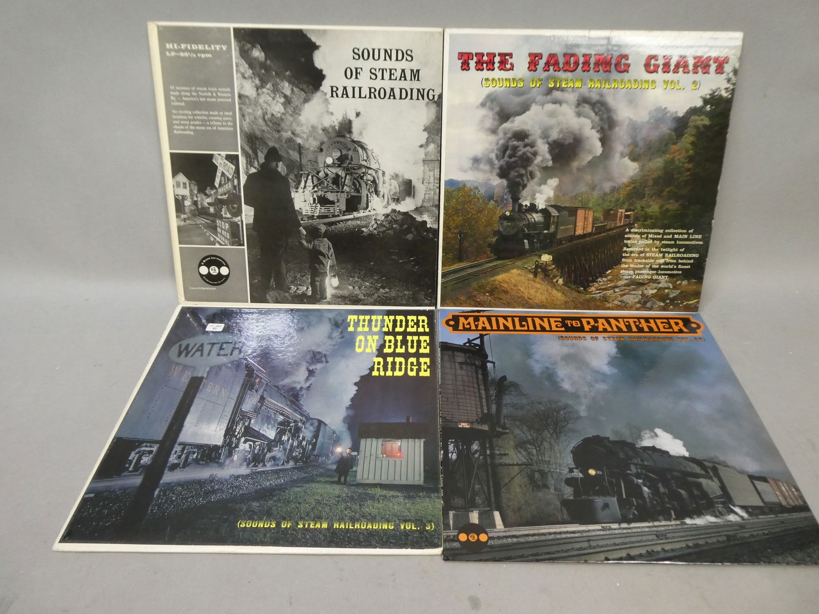 Lot 4 Sounds of the Steam Railroading LP Record Albums (1 of 9)