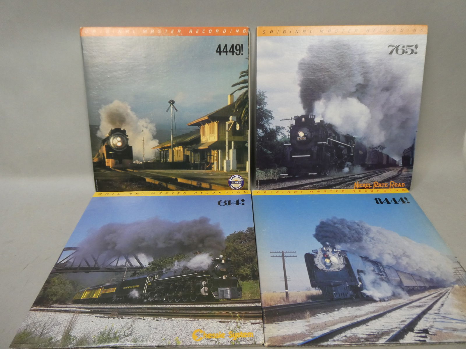 Lot 4 Original Master Recordings LP Record Albums of Train Sounds (1 of 9)