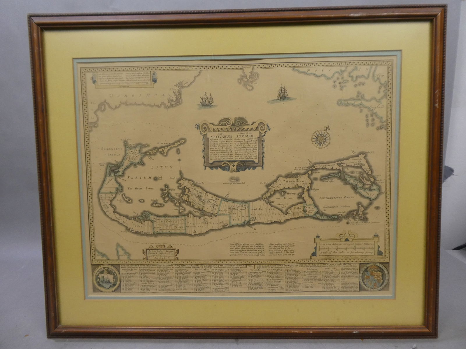 Antique Hand Colored Etching 1626 Map of Bermuda (1 of 15)