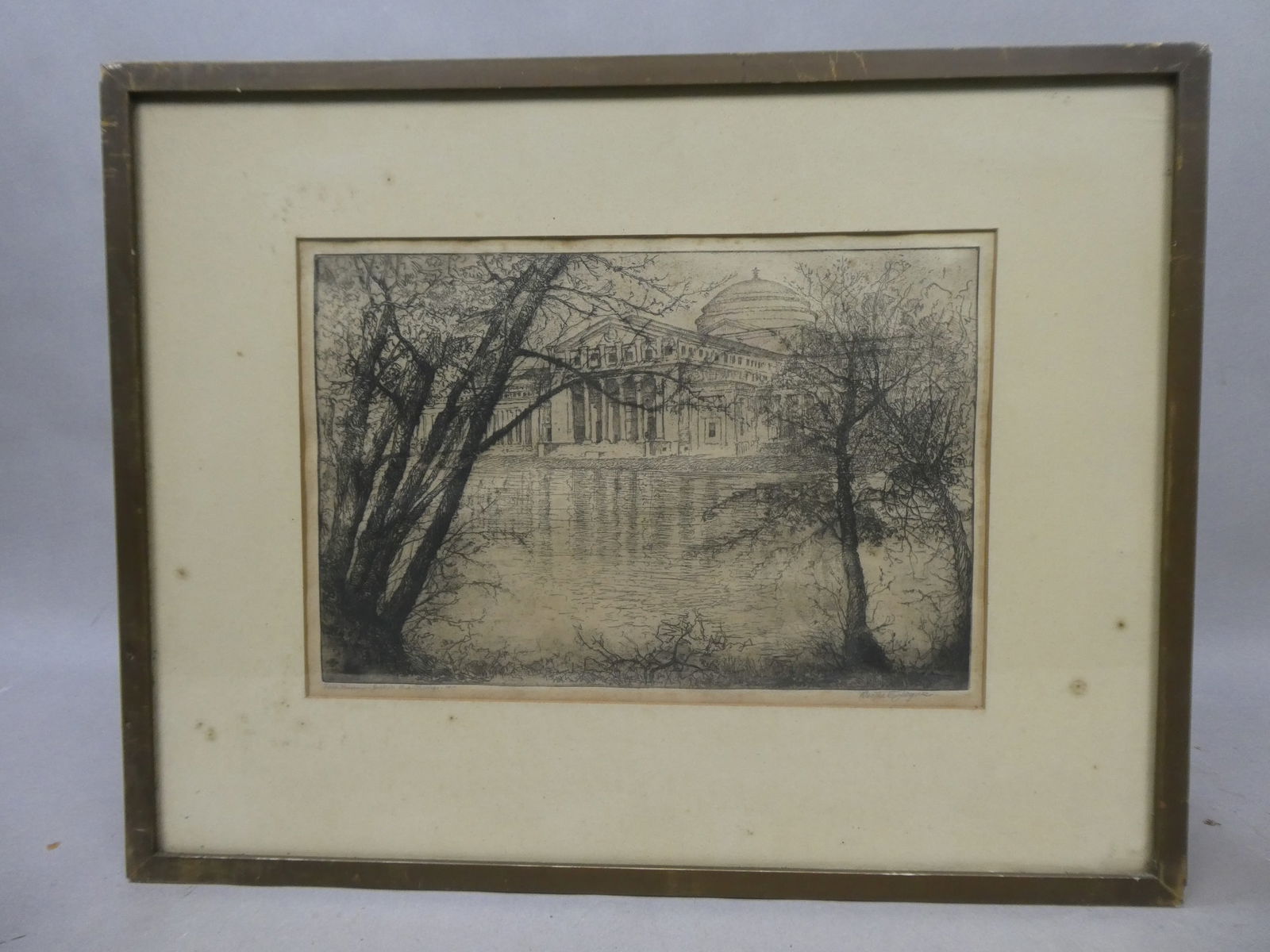 1917 Bertha Jacques Field Museum Jackson Park Chicago B&W Etching (1 of 13)