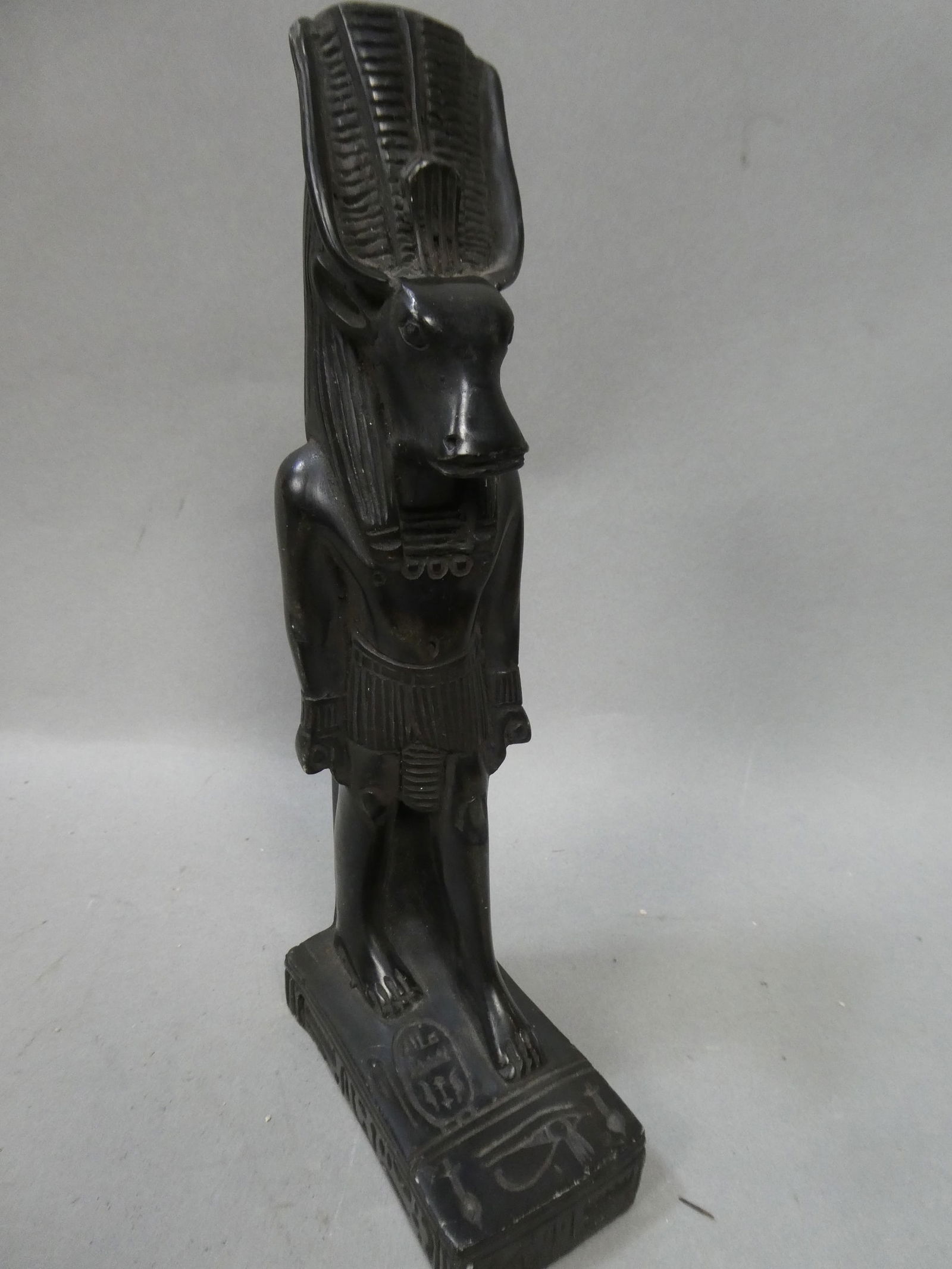 Vintage Egyptian Montu God of Wat Lord of Medamud Statue Figurine (1 of 6)