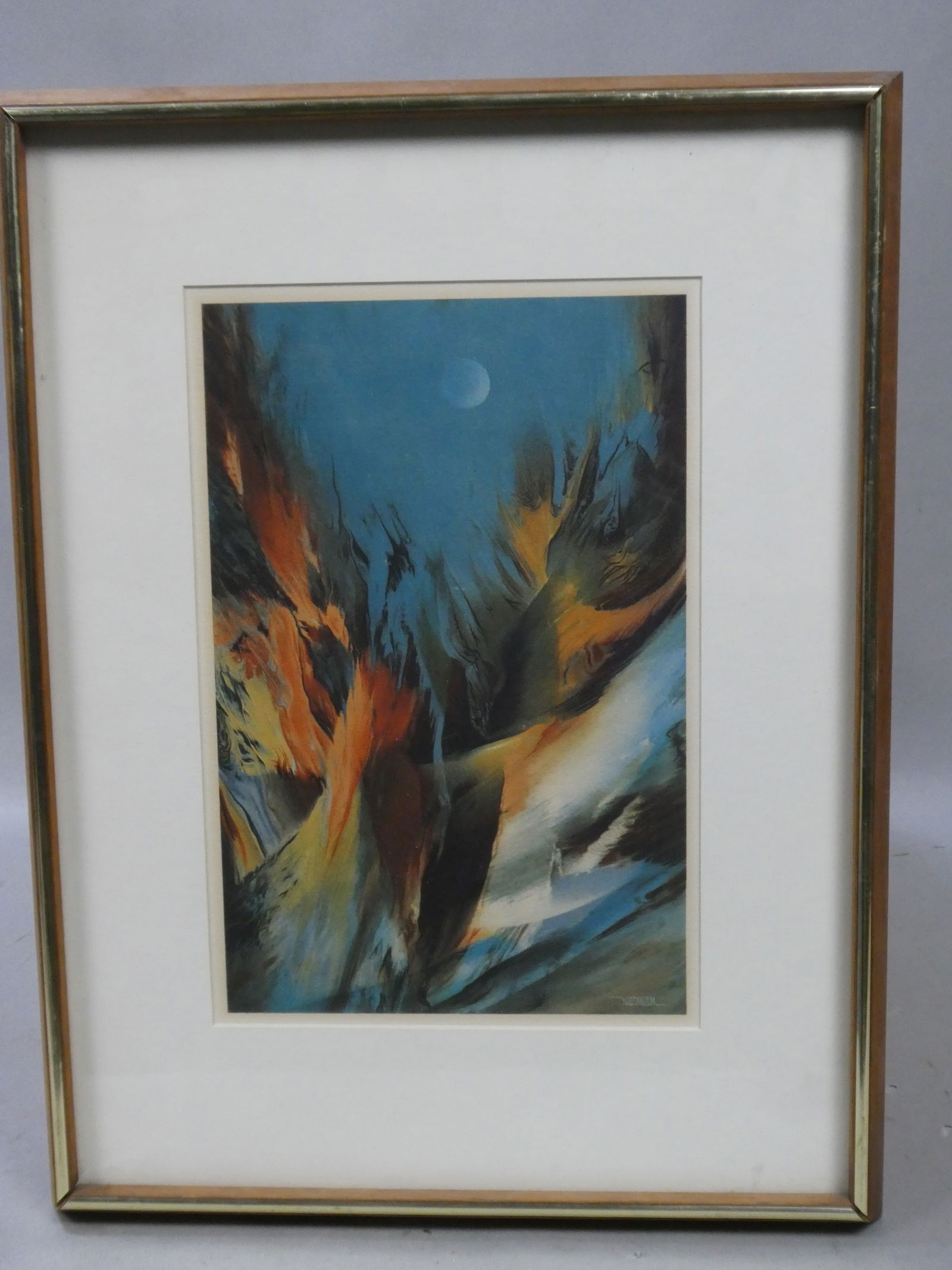 1975 Leonardo Nierman Mystic Moon Limited Edition Lithograph Merrill Chase (1 of 15)