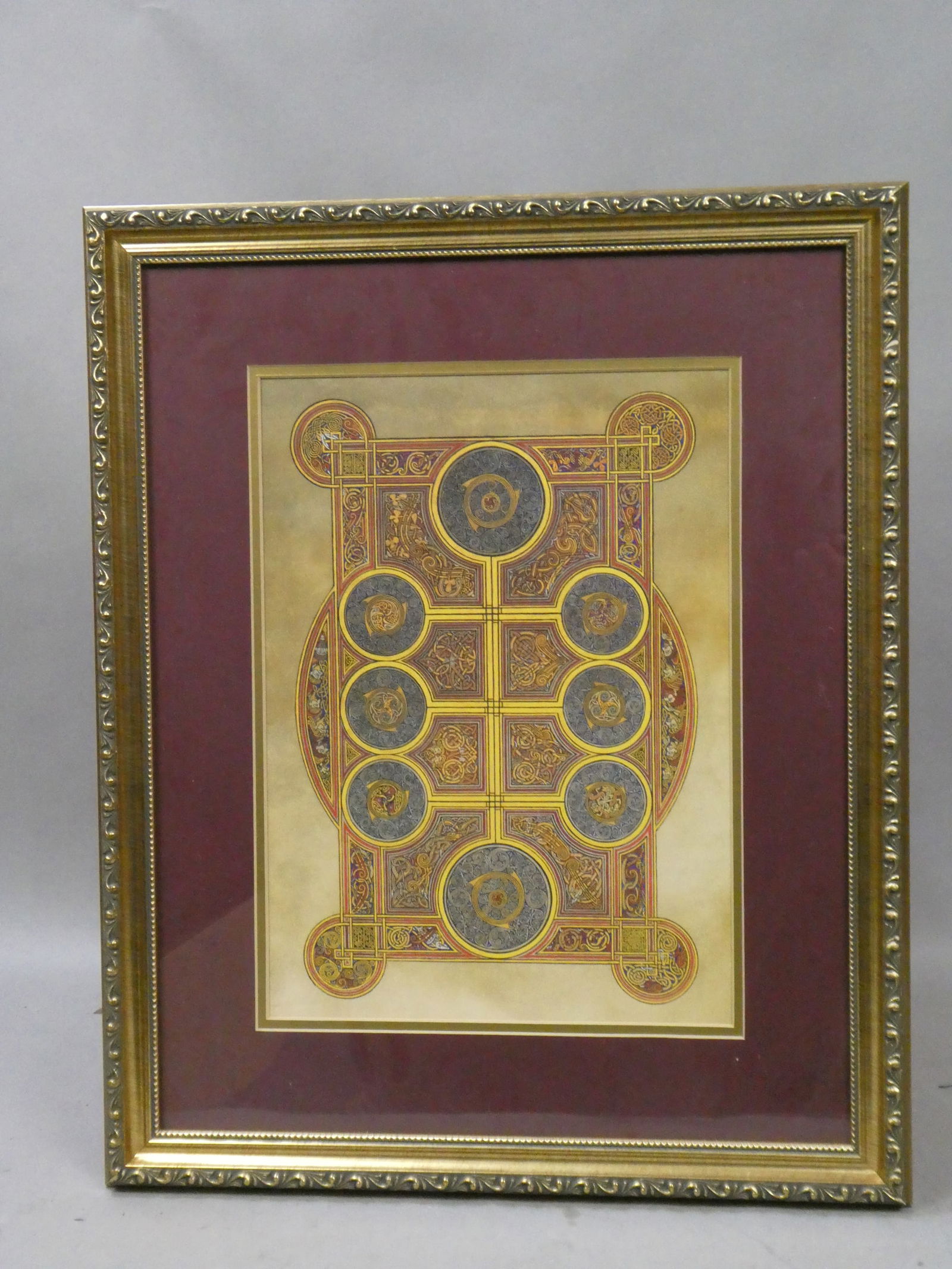 1998 Michael Carroll Celtic Design Eight Circle Cross Ltd Ed Lithograph (1 of 14)