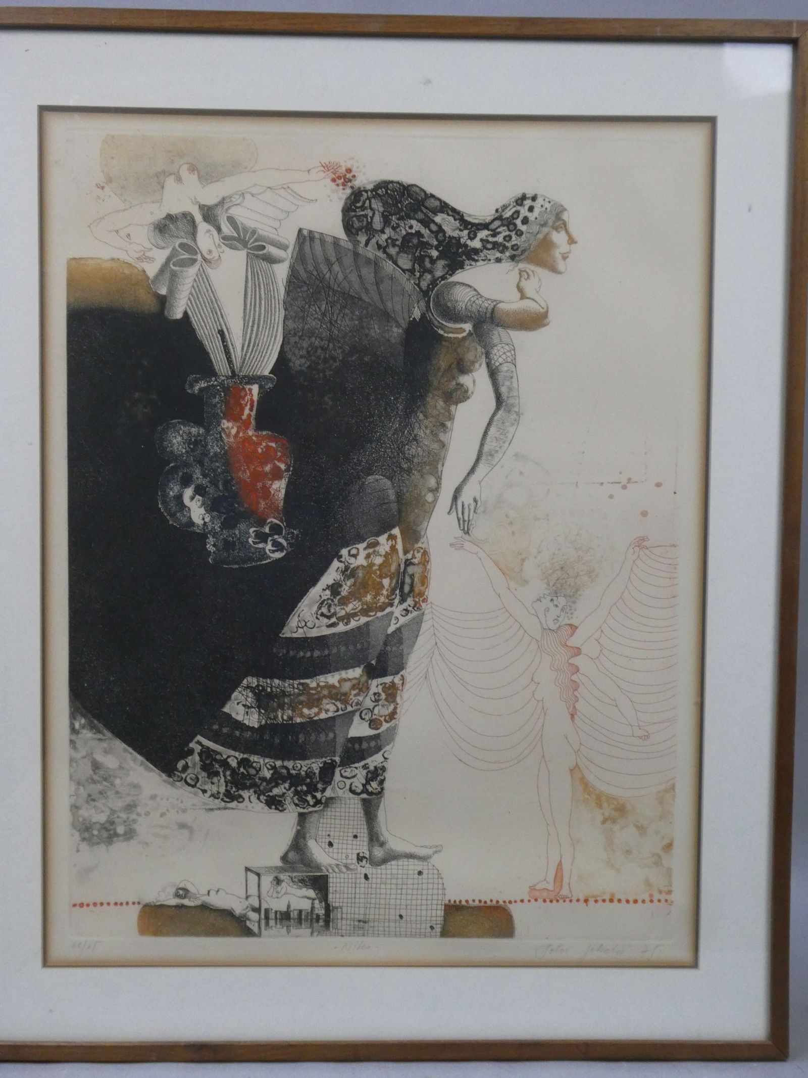 1975 Petar Jakelic Hilea Large Color Limited Edition Engraving (1 of 18)